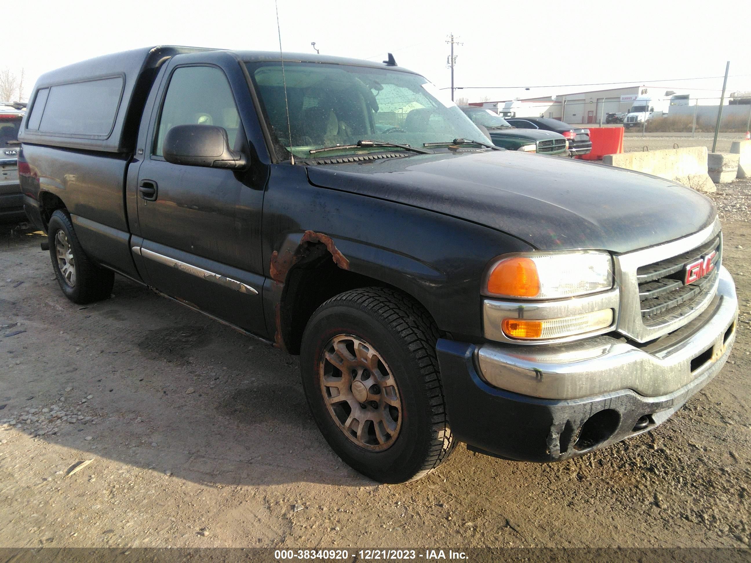 GMC SIERRA 2006 1gtec14t36z118216