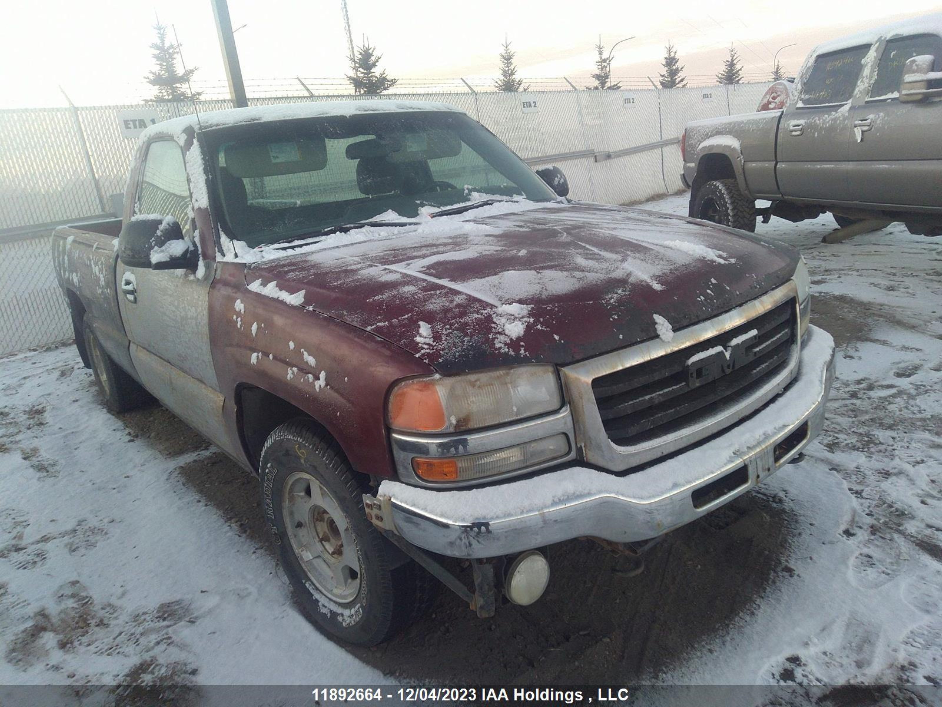 GMC SIERRA 2004 1gtec14v54z281786