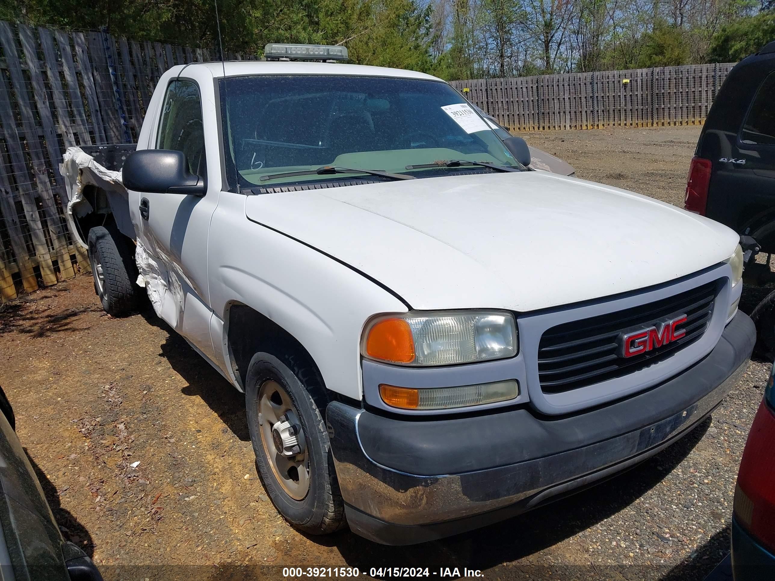 GMC SIERRA 2002 1gtec14w72z151935