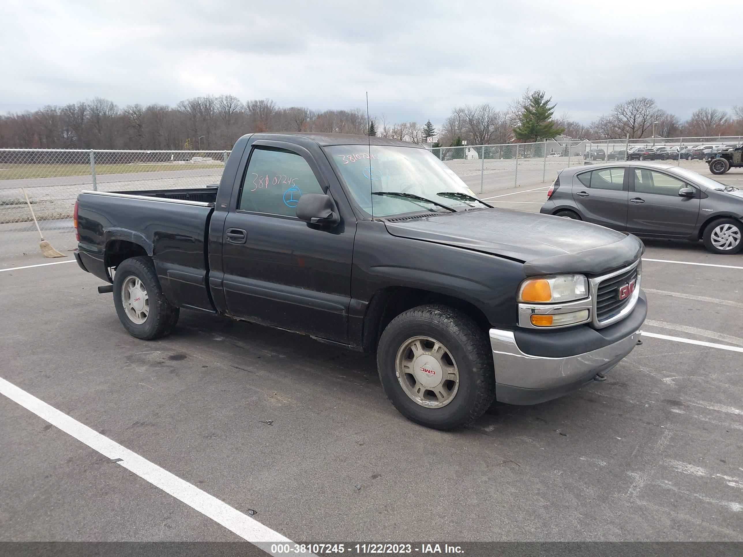 GMC SIERRA 2002 1gtec14w72z206769