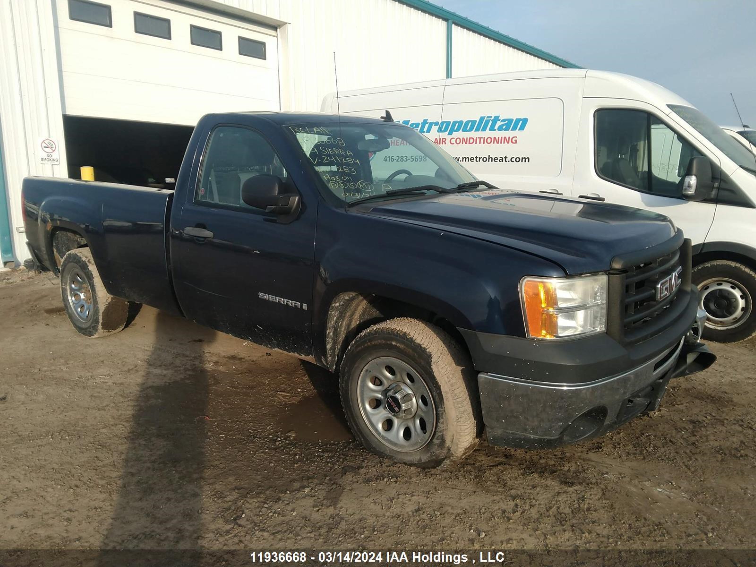 GMC SIERRA 2009 1gtec14x09z241284