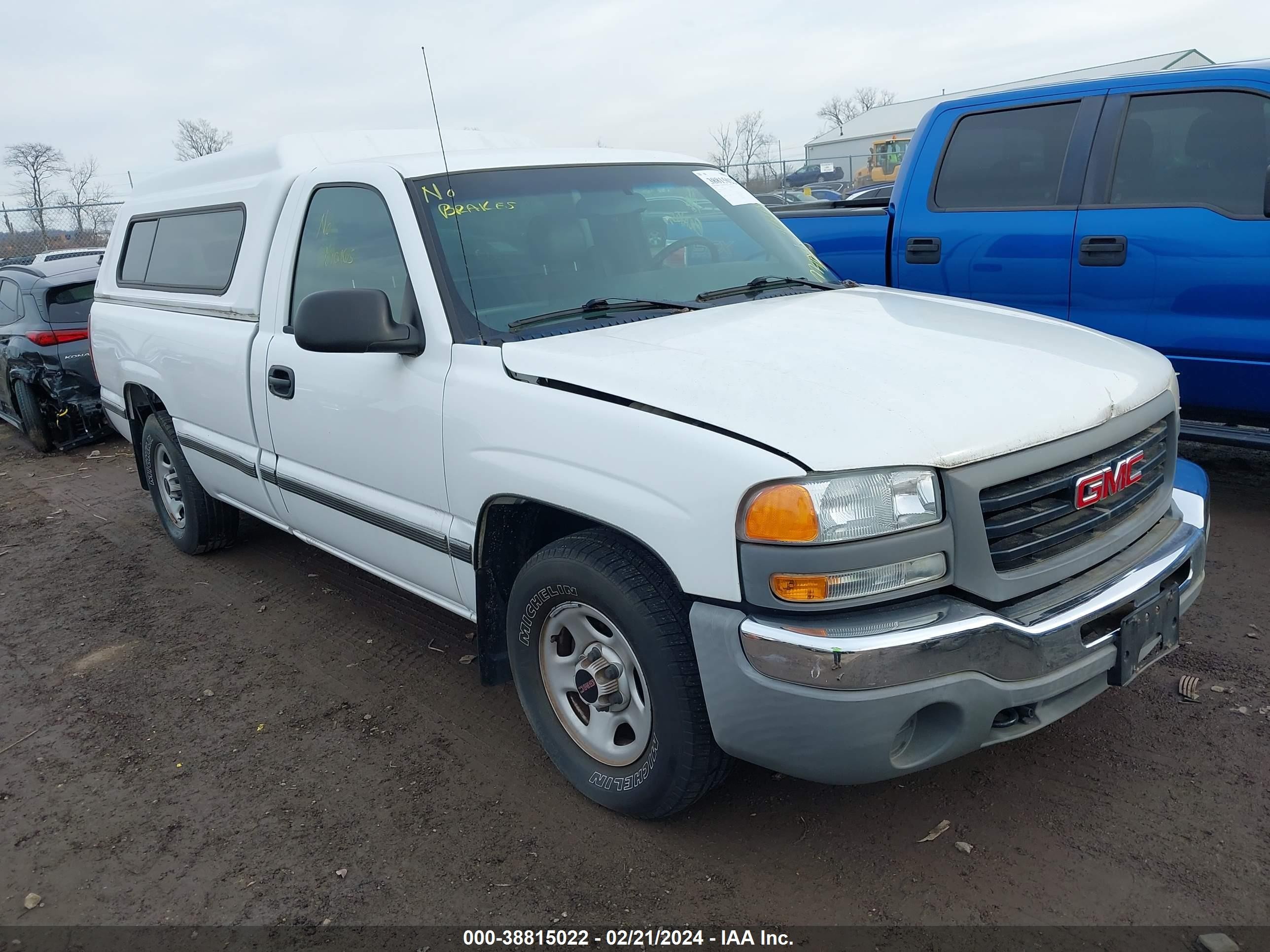 GMC SIERRA 2003 1gtec14x23z290624