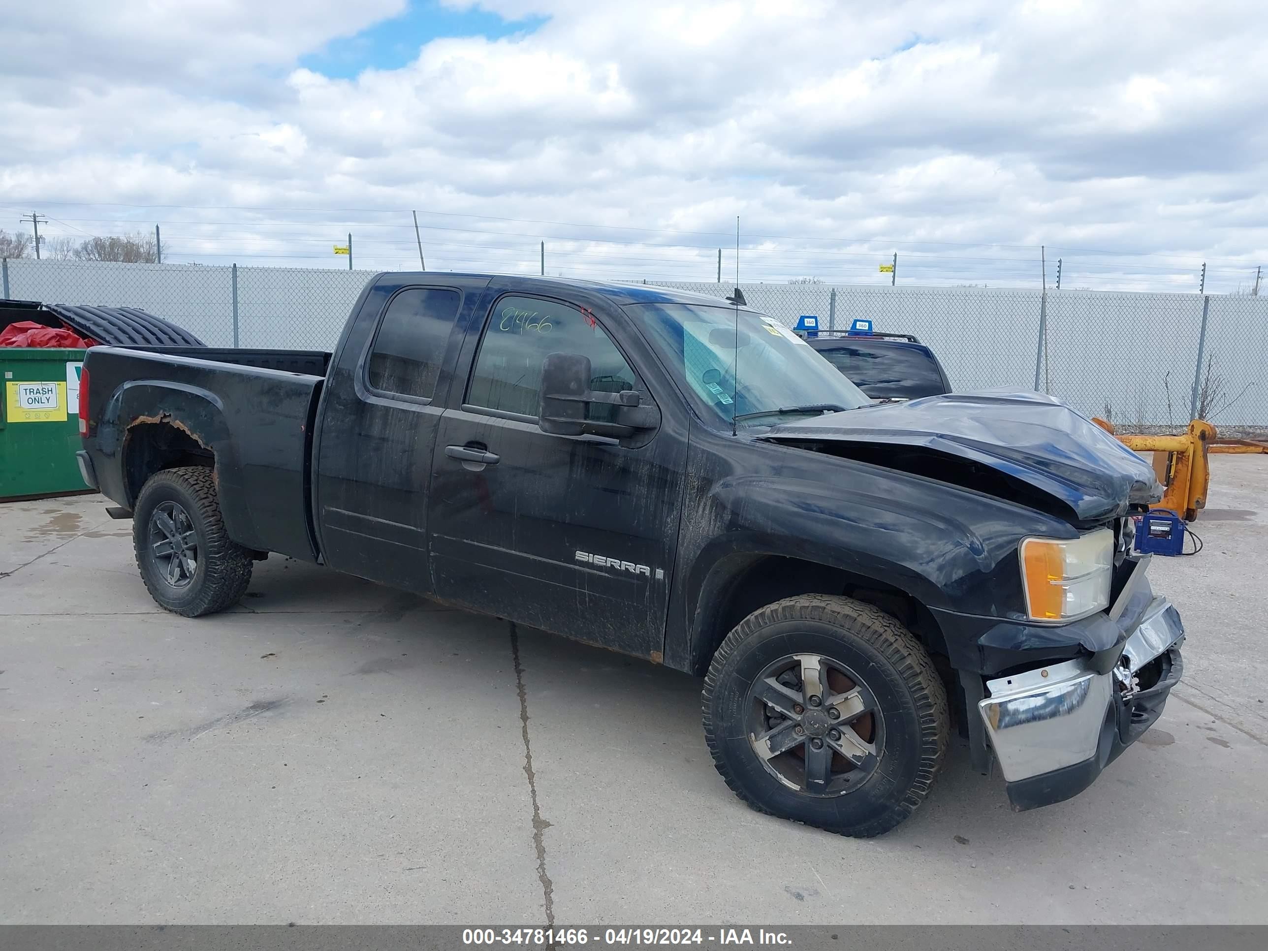 GMC SIERRA 2007 1gtec19j07z575235