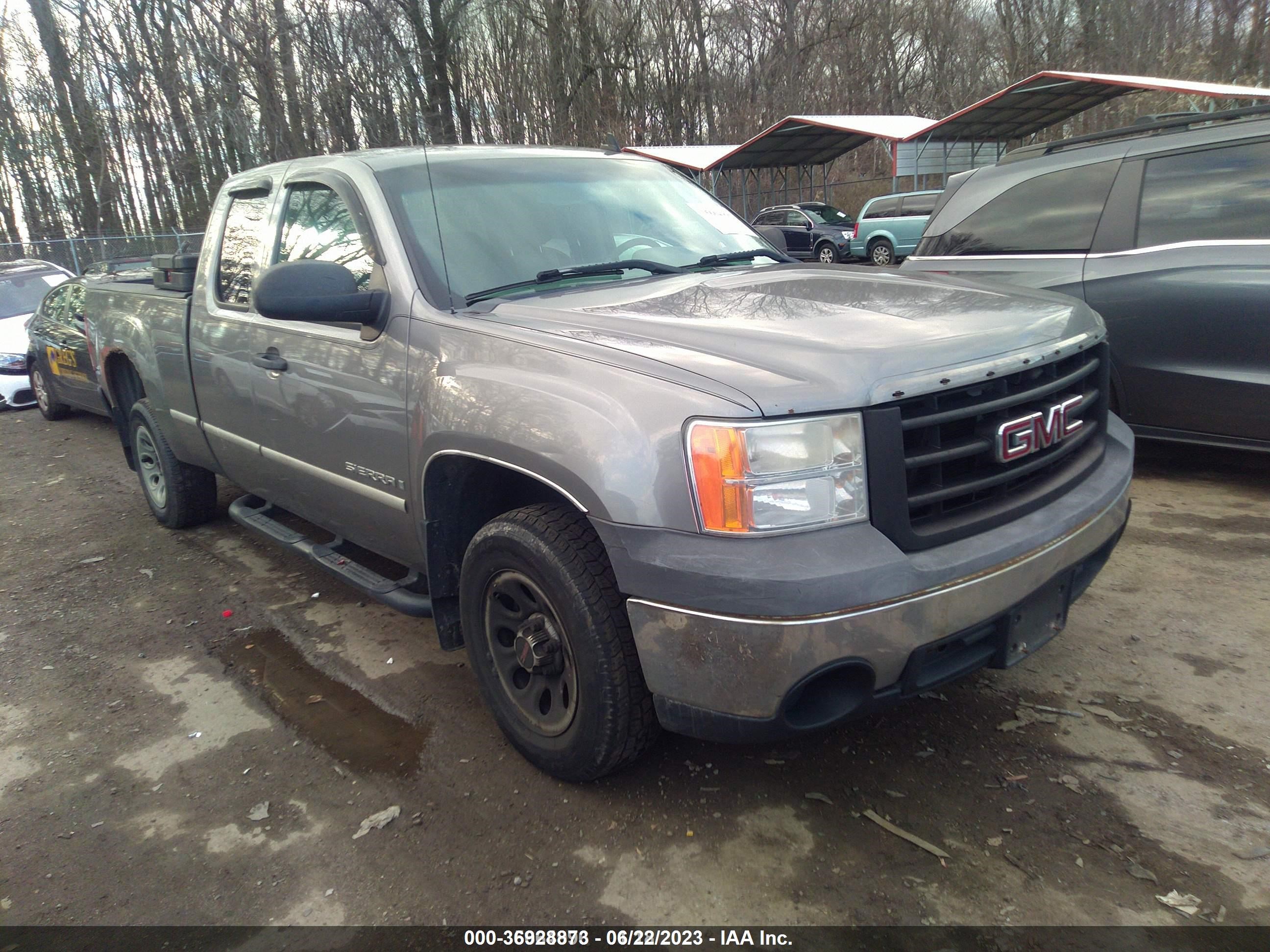 GMC SIERRA 2008 1gtec19x98z178063