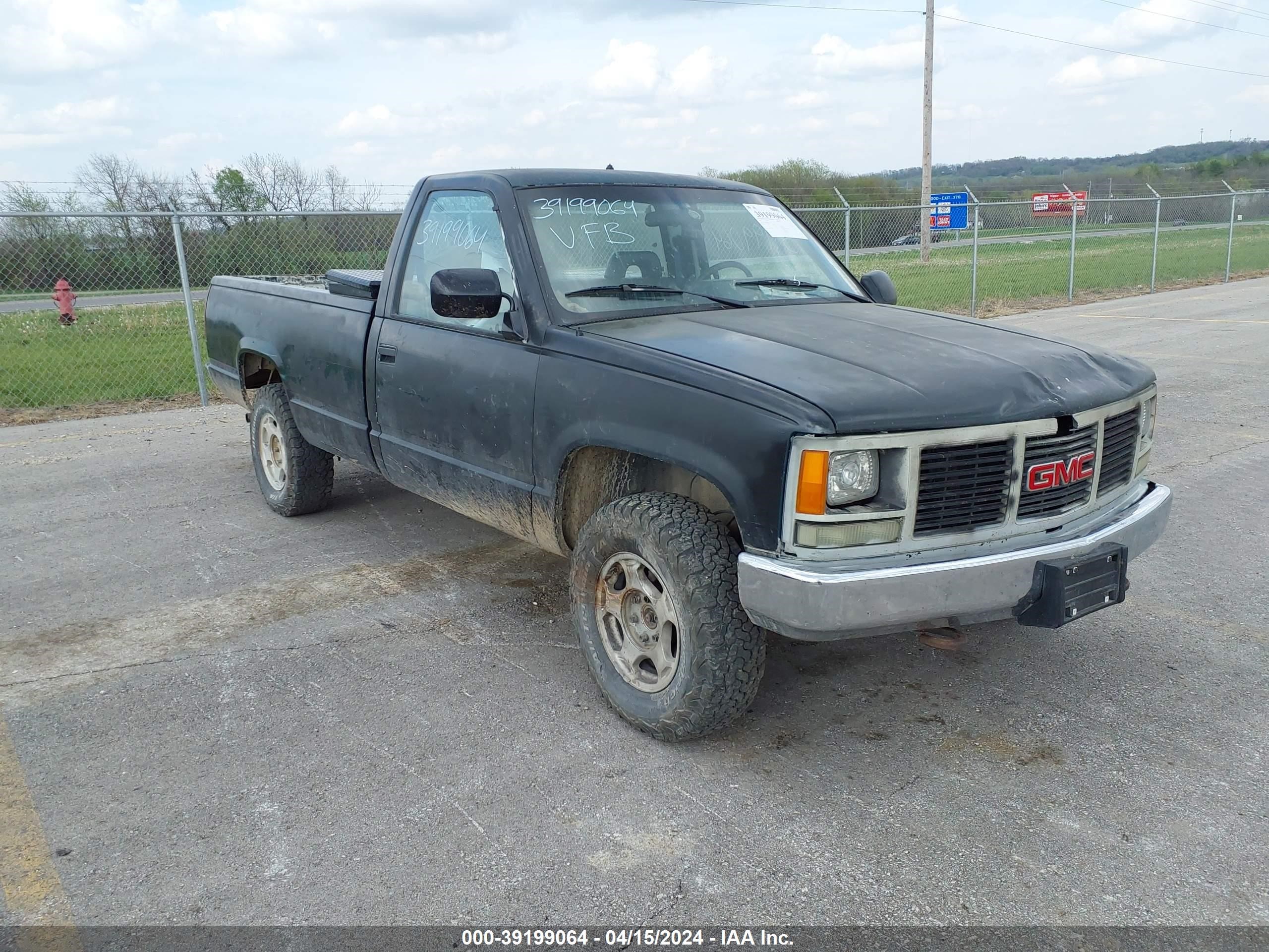 GMC SIERRA 1992 1gtek14h7nz527106