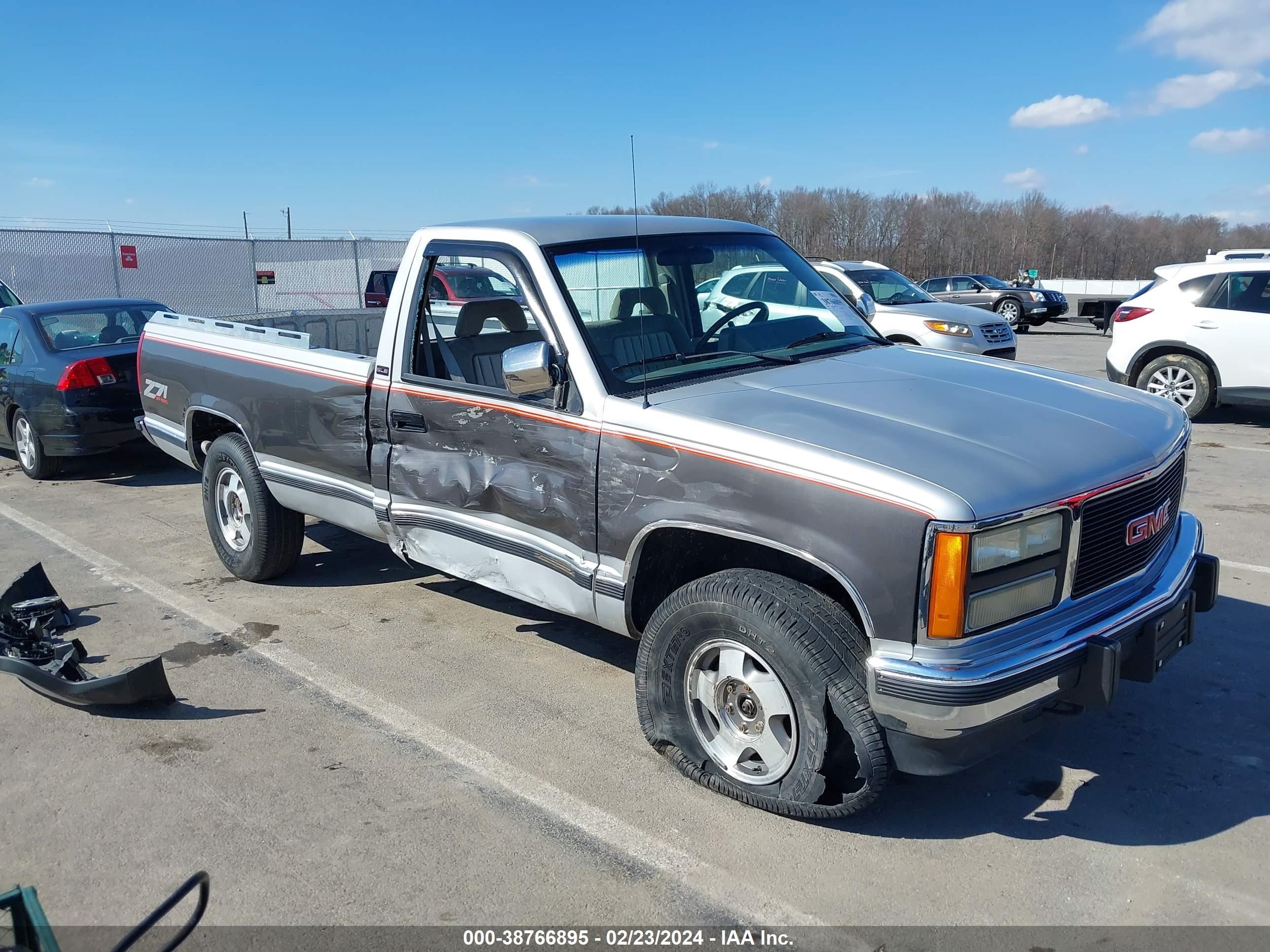 GMC SIERRA 1992 1gtek14k8nz510469