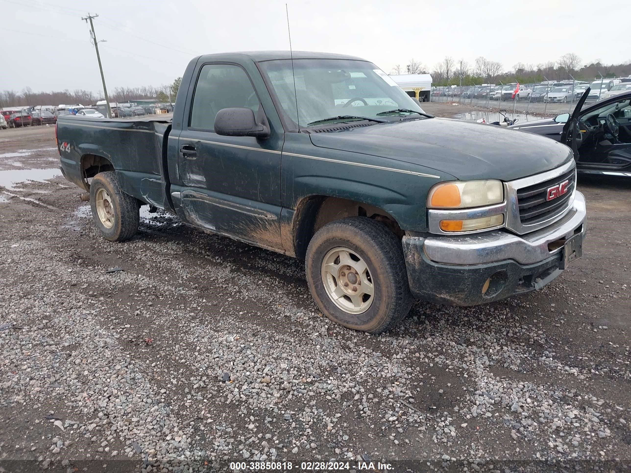 GMC SIERRA 2004 1gtek14t64z270118