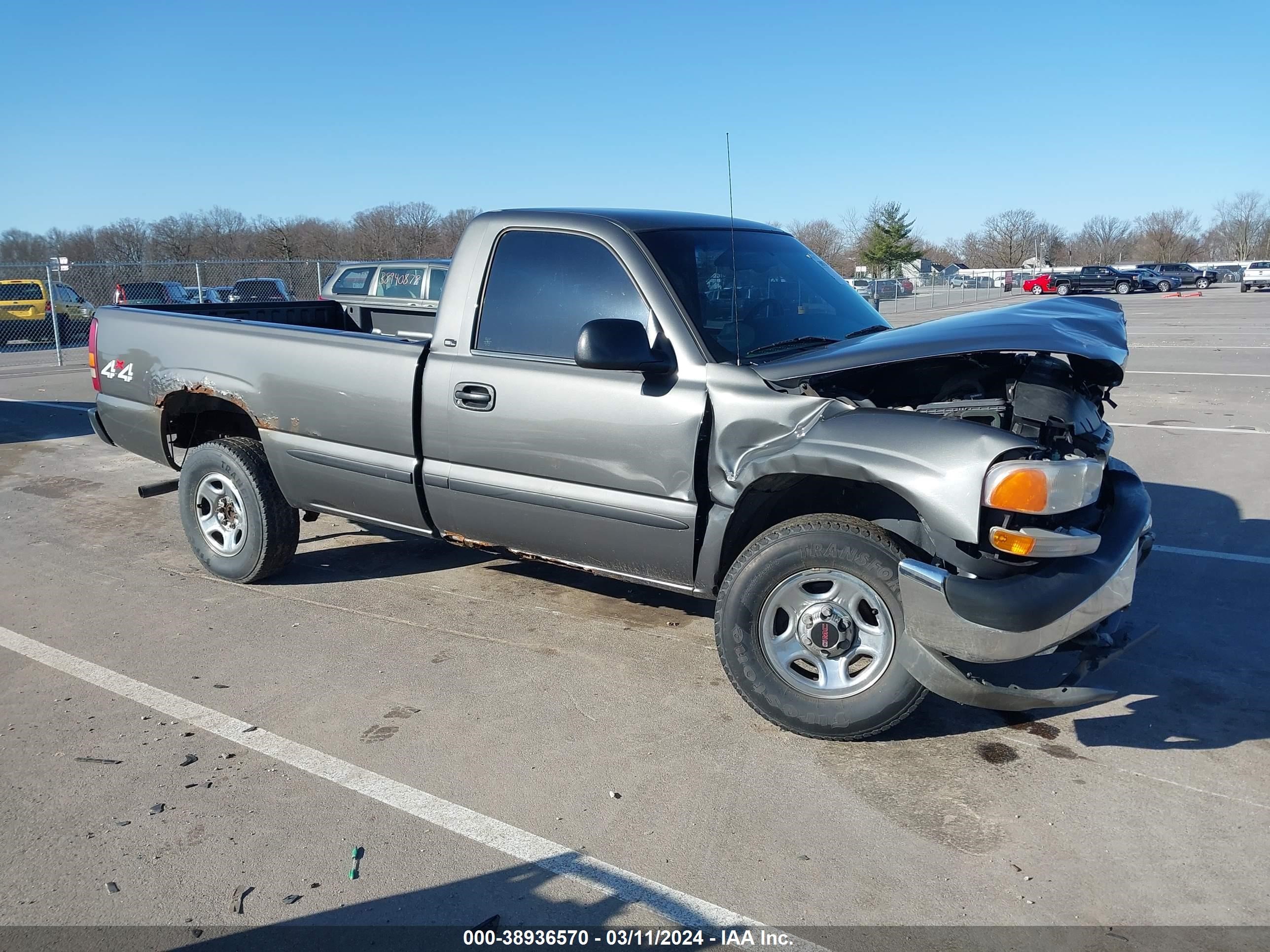 GMC SIERRA 2002 1gtek14vx2z246290