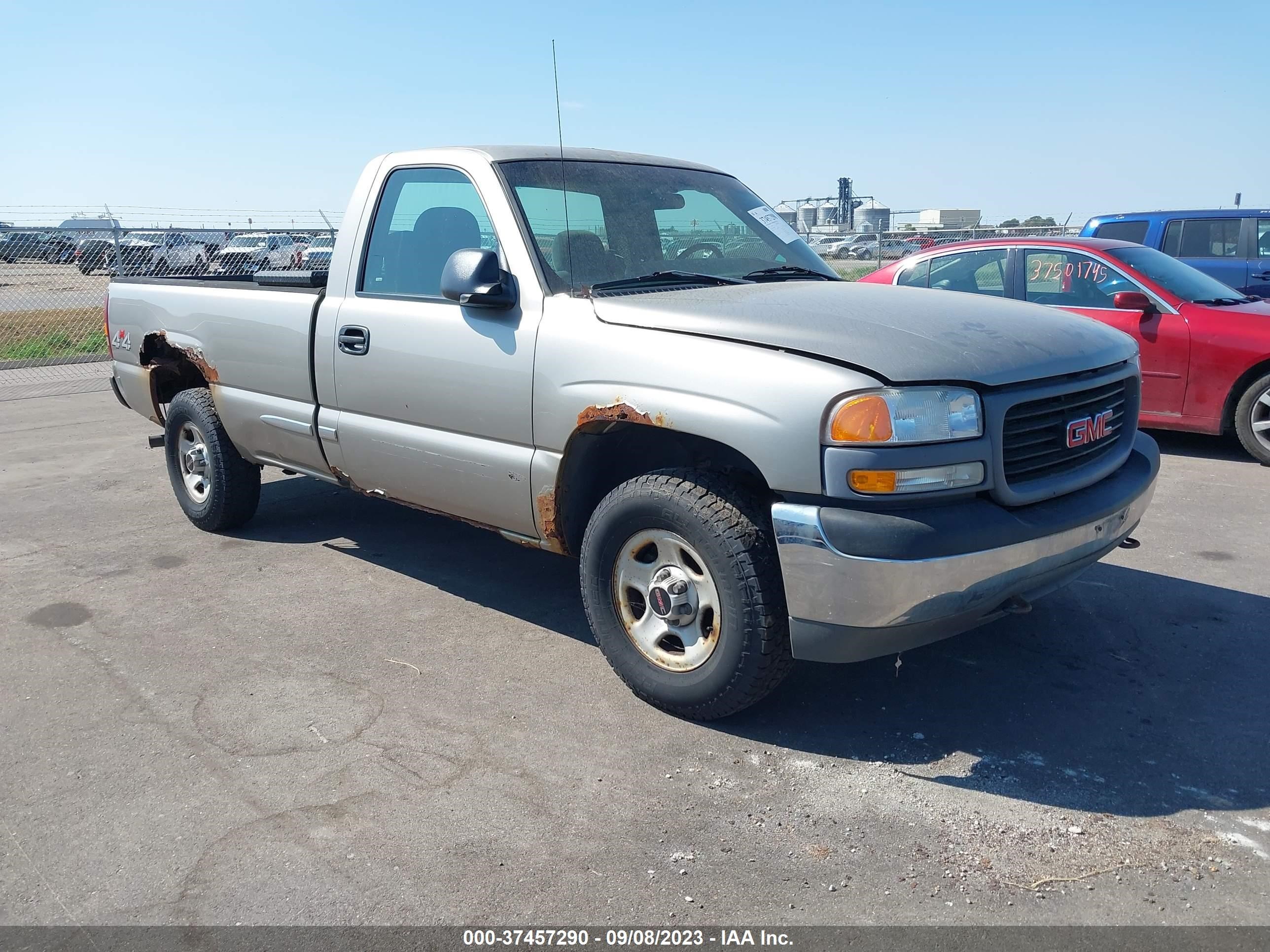 GMC SIERRA 2002 1gtek14w72z260706