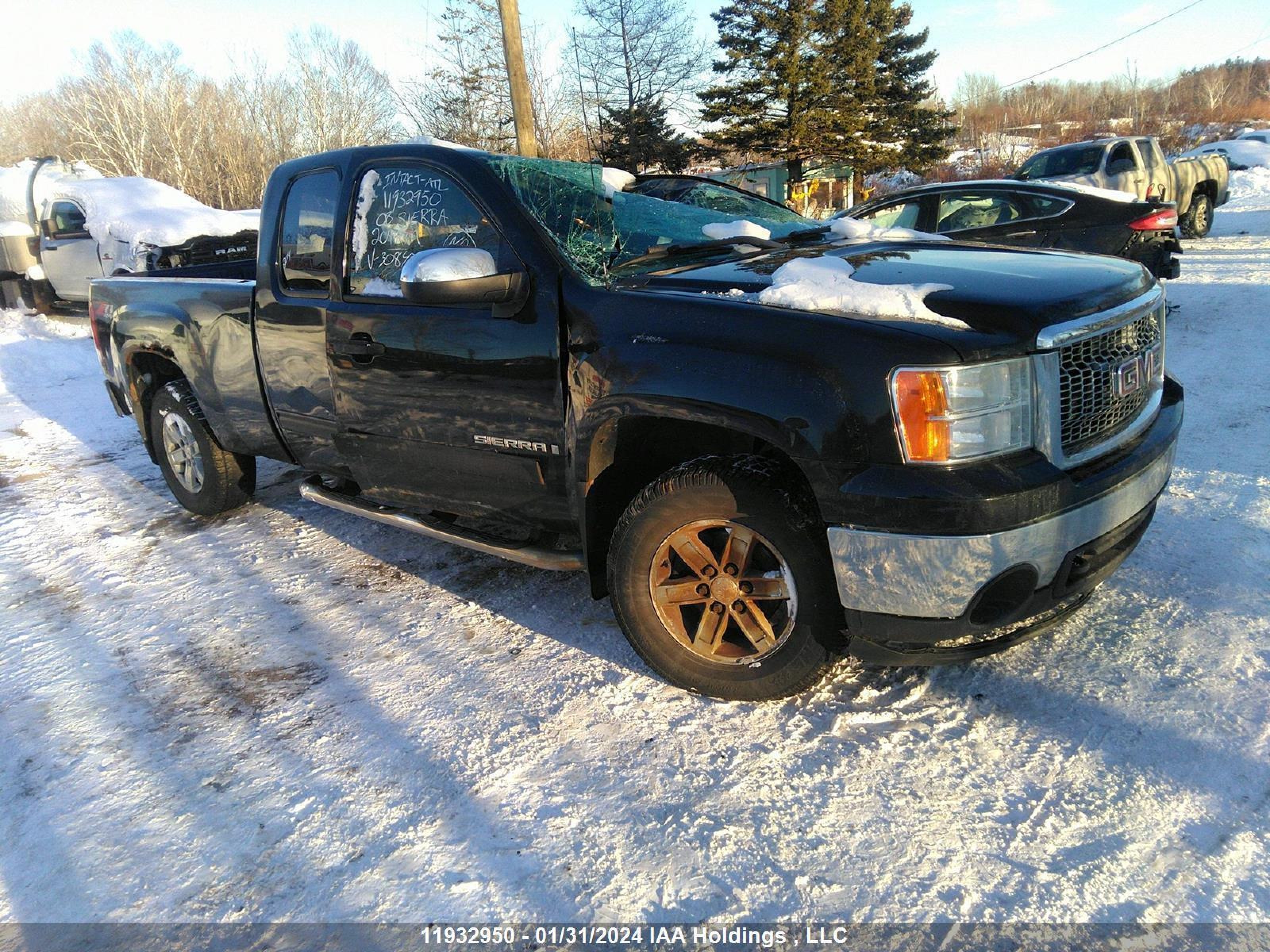 GMC SIERRA 2008 1gtek19018z308472