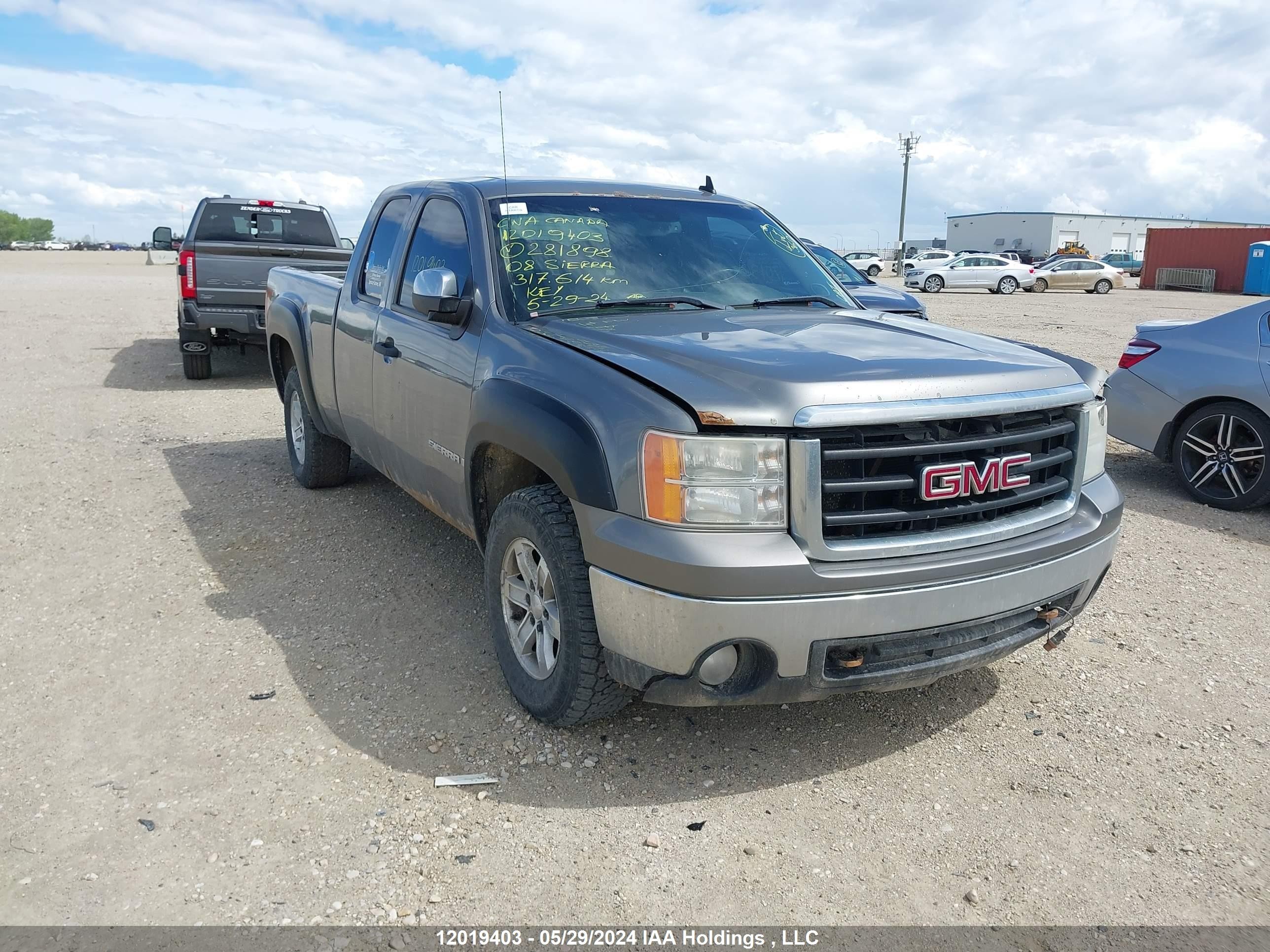 GMC SIERRA 2008 1gtek19088z281898