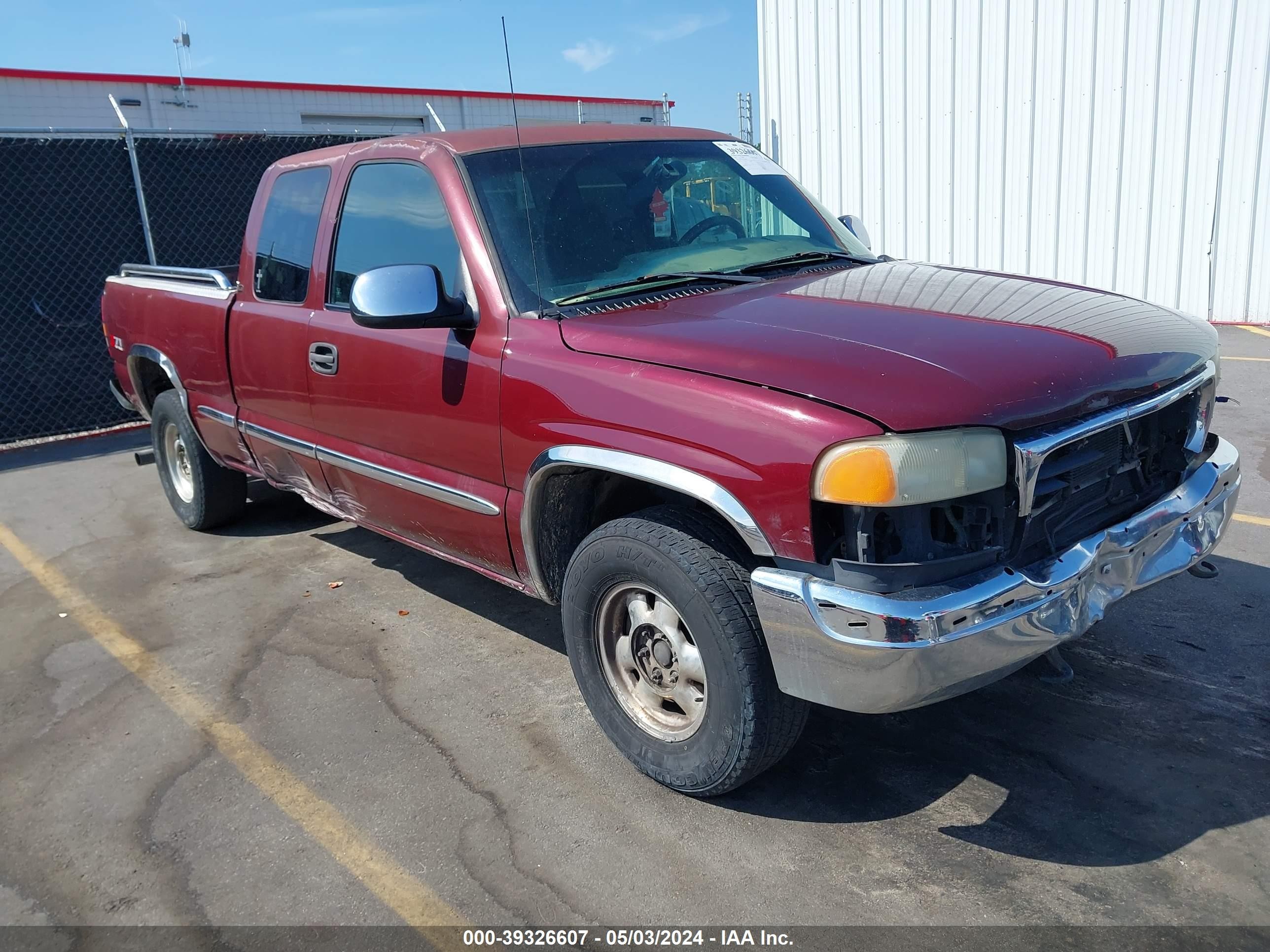 GMC SIERRA 2001 1gtek19t01e108397