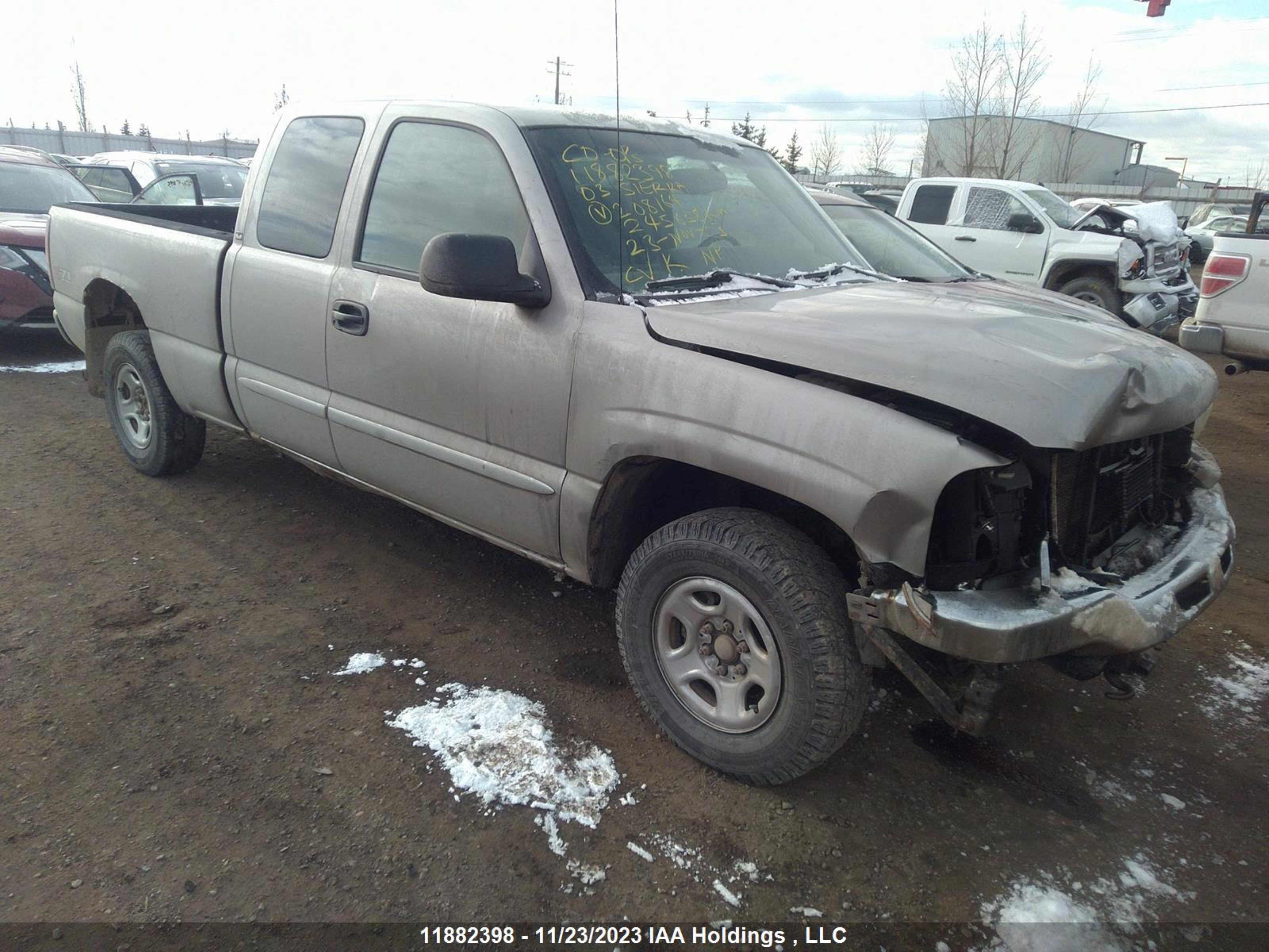 GMC SIERRA 2003 1gtek19t13z208164