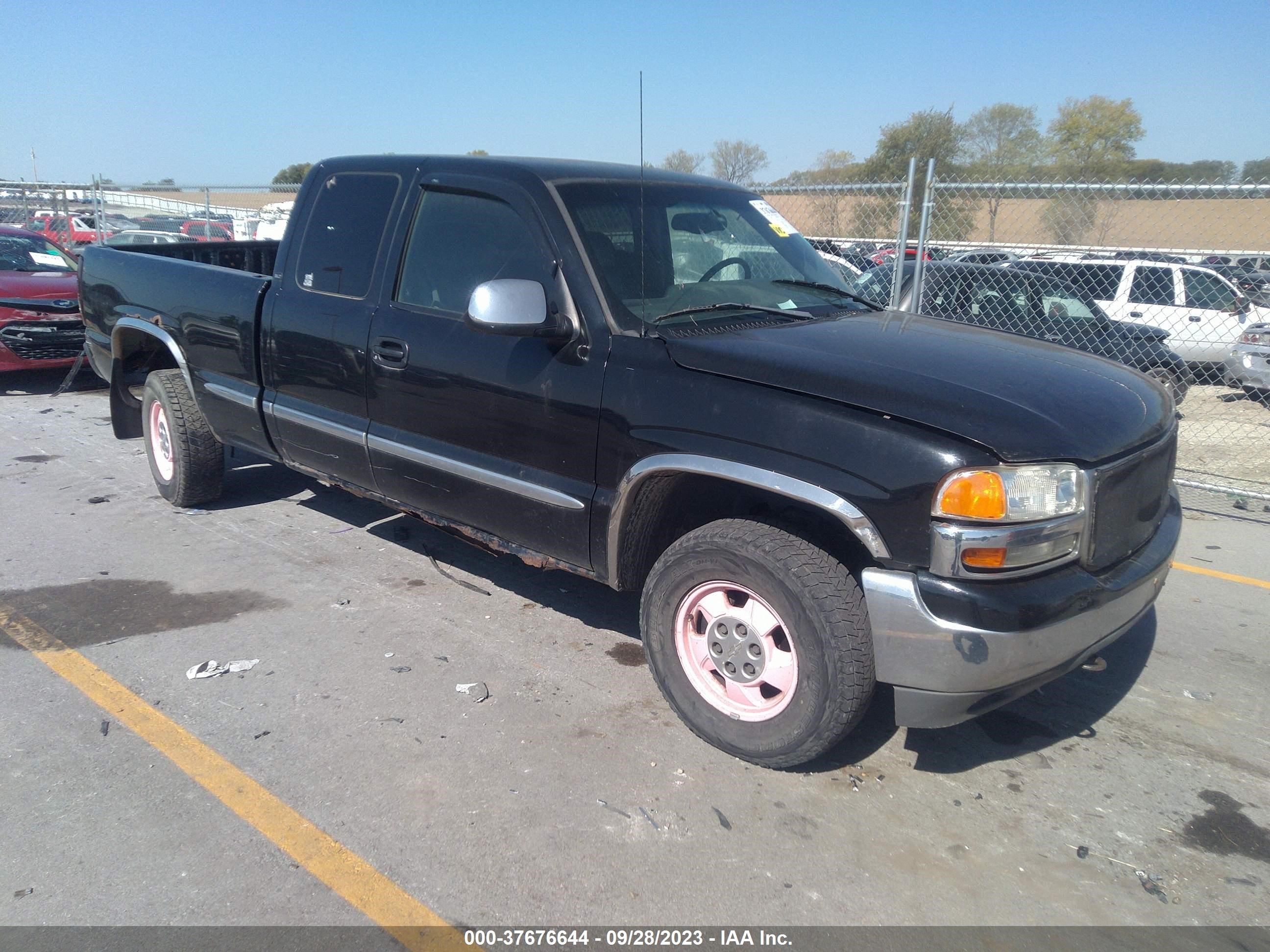 GMC SIERRA 2000 1gtek19t2yz161704