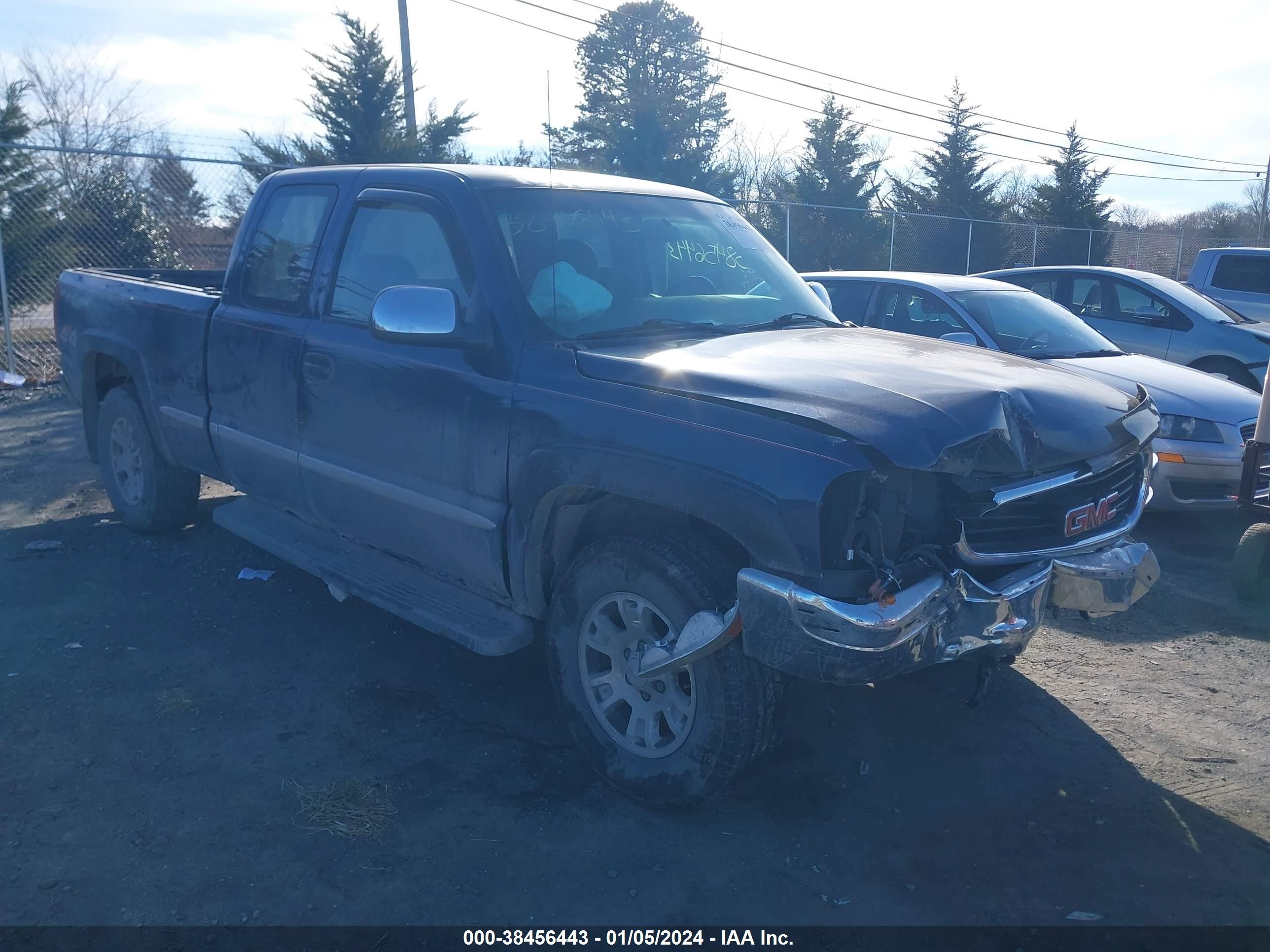 GMC SIERRA 2001 1gtek19t31e279192