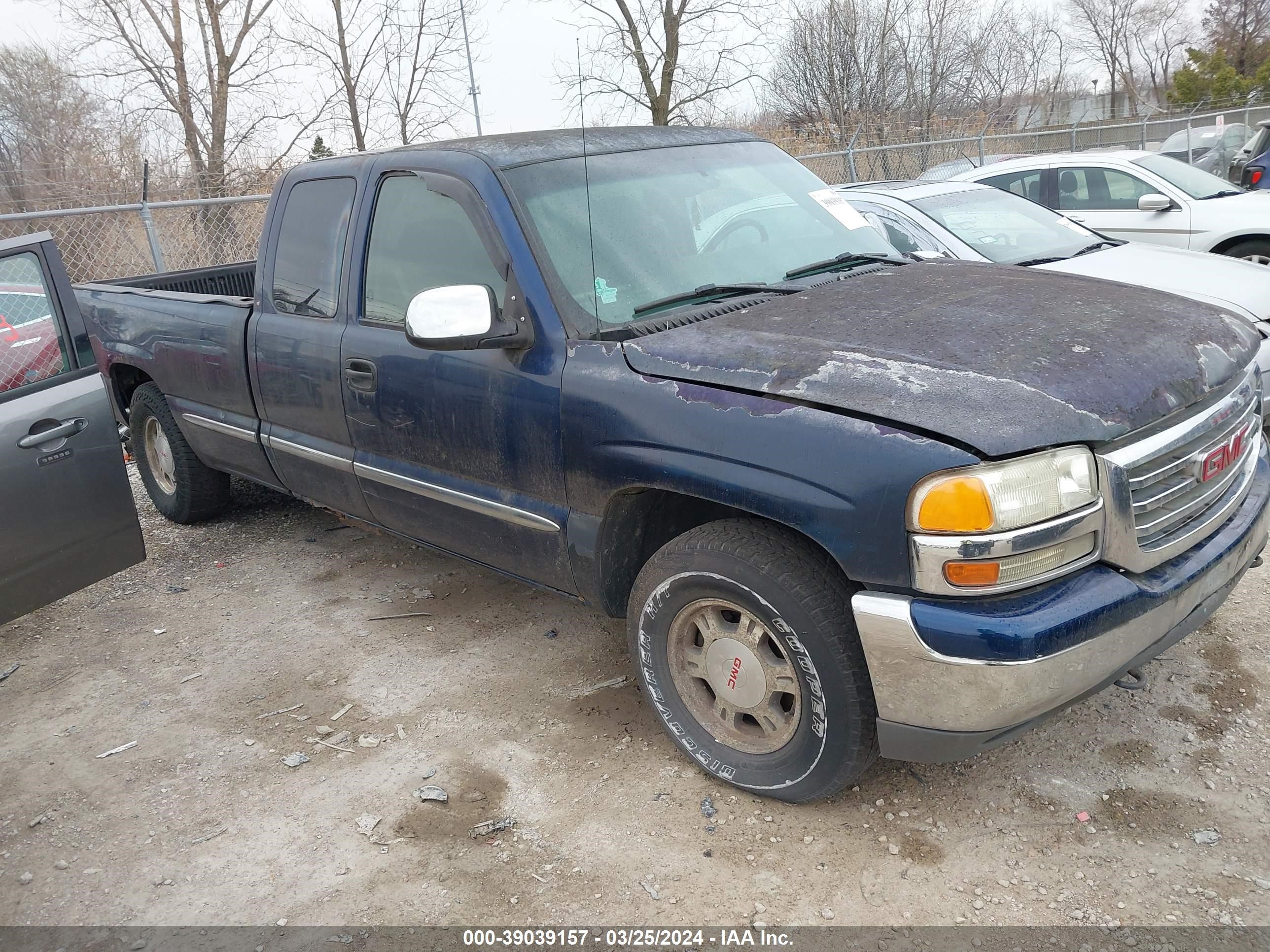 GMC SIERRA 2002 1gtek19t32e260594