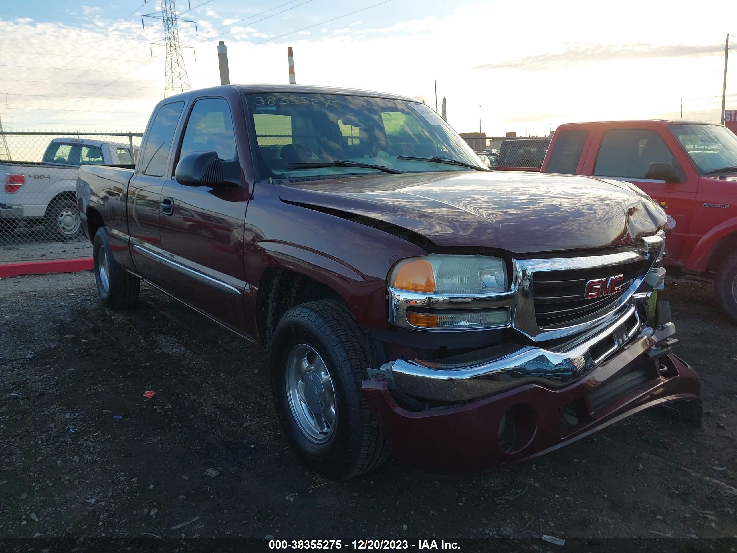 GMC SIERRA 2003 1gtek19t43e239951