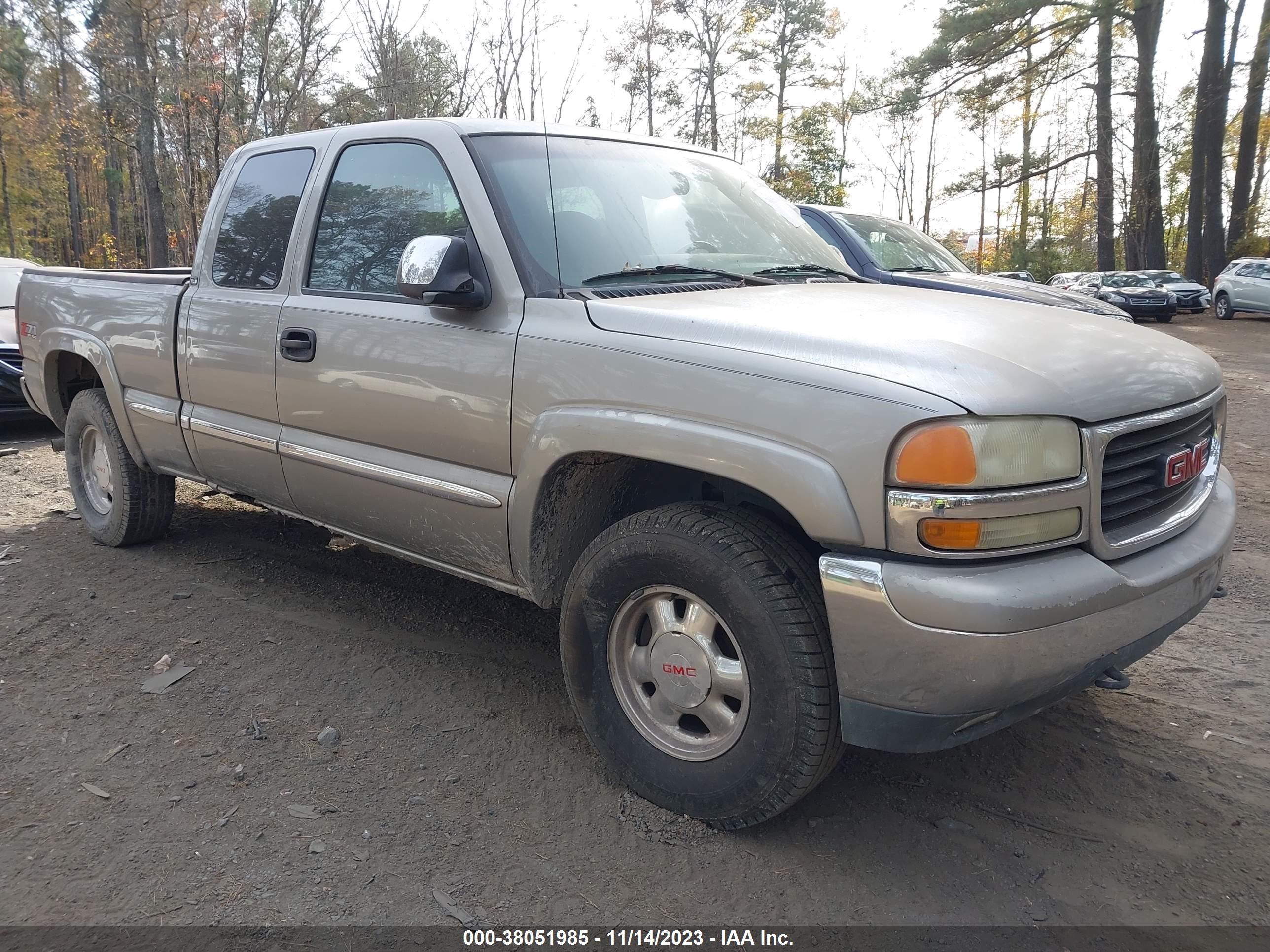 GMC SIERRA 2002 1gtek19t52e219044