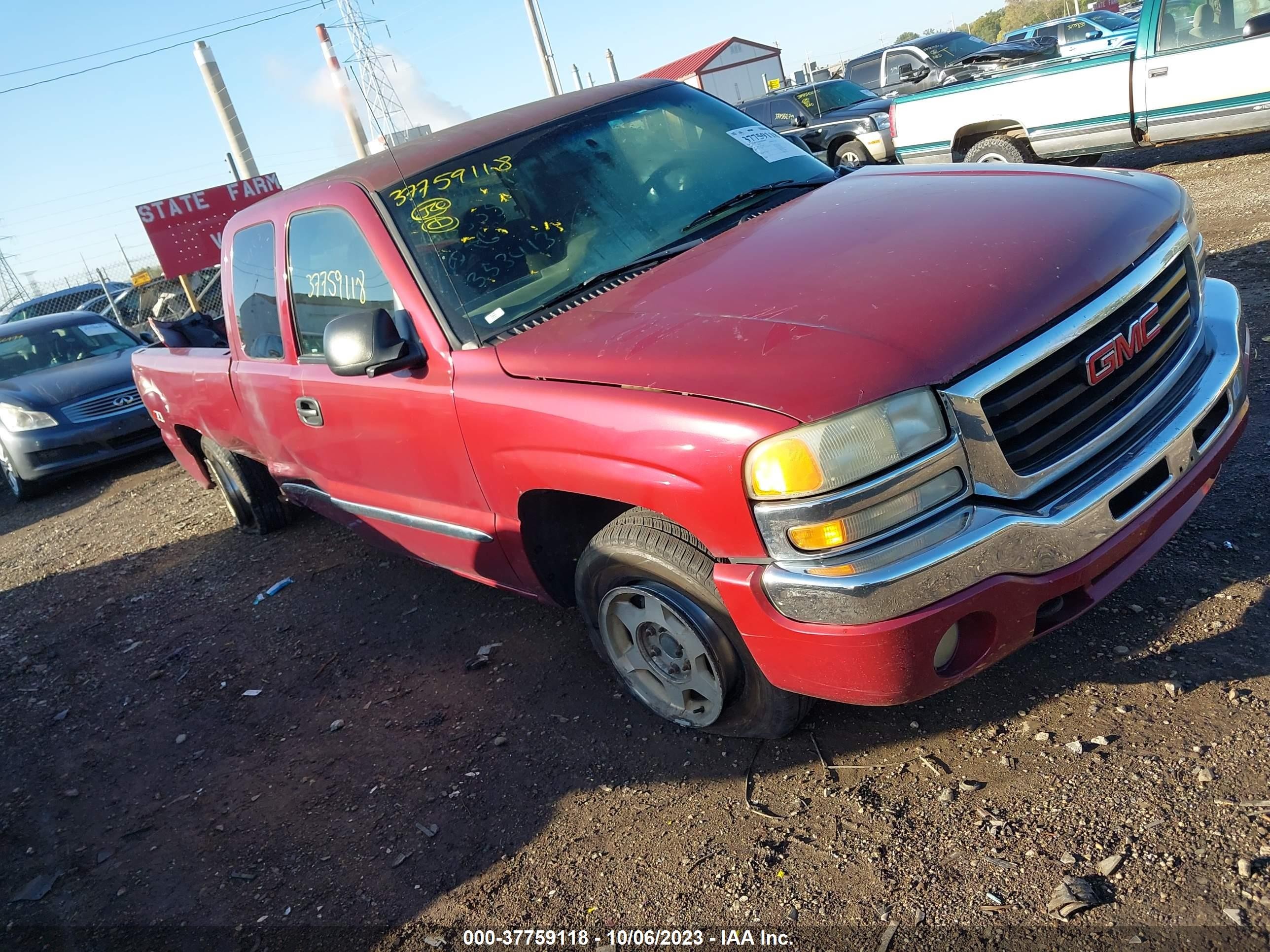 GMC SIERRA 2004 1gtek19t74e353413