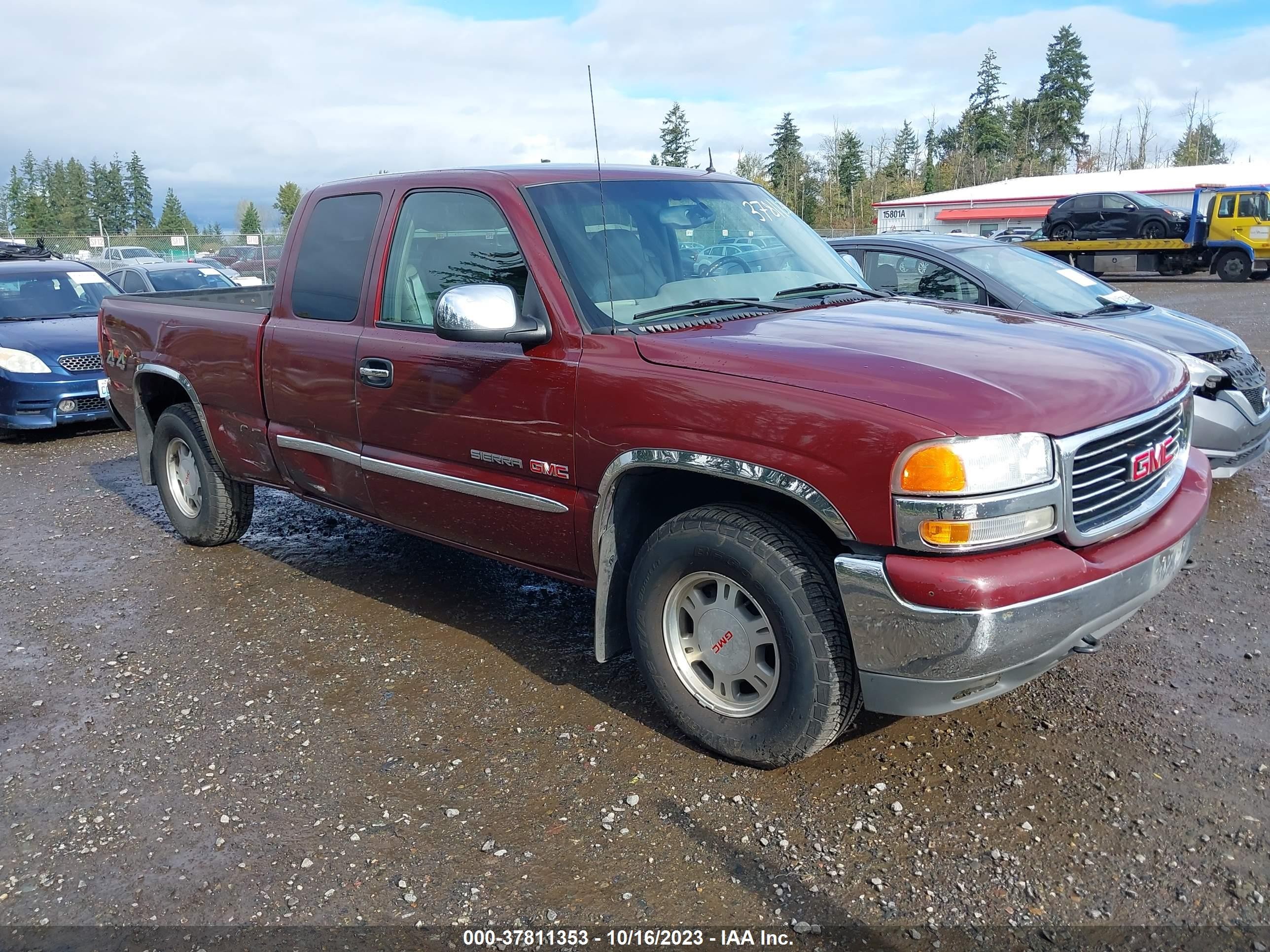 GMC SIERRA 2001 1gtek19t91e189027