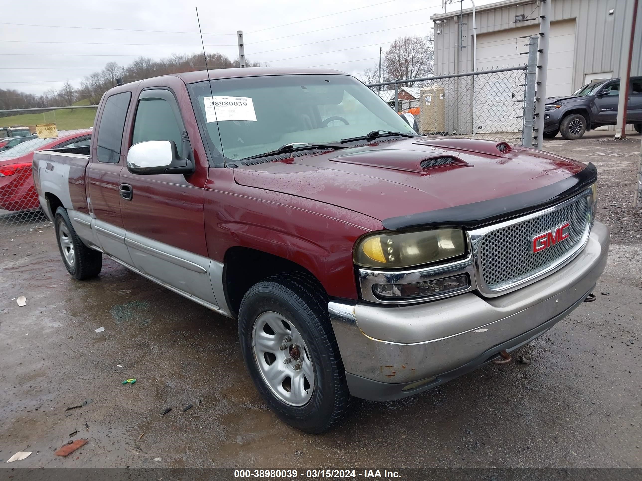 GMC SIERRA 2000 1gtek19t9ye188325