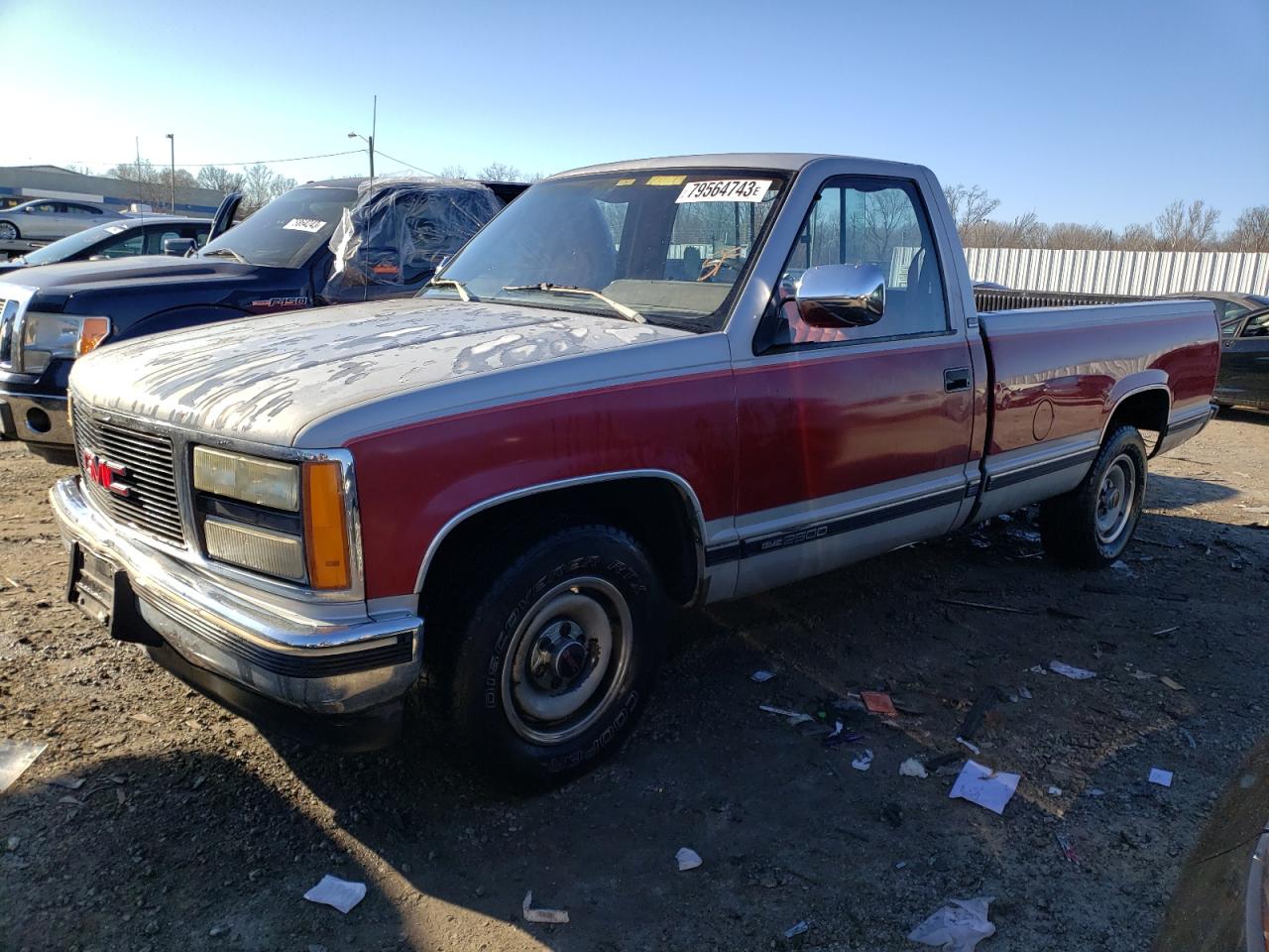 GMC SIERRA 1991 1gtfc24k1me531774