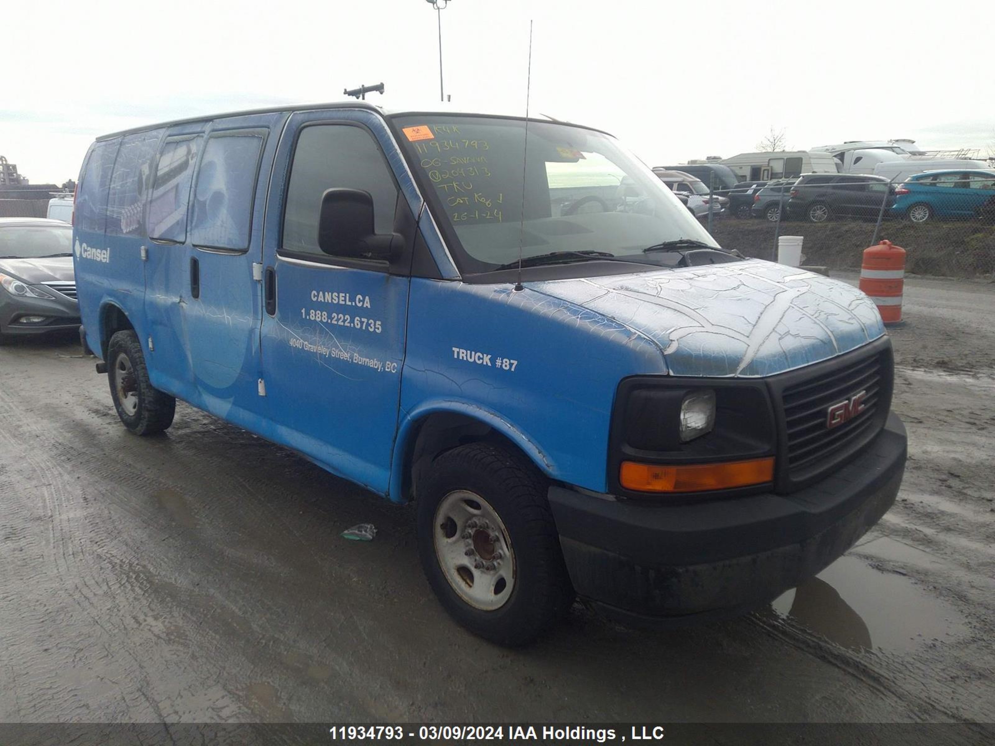 GMC SAVANA 2006 1gtgg252561204313