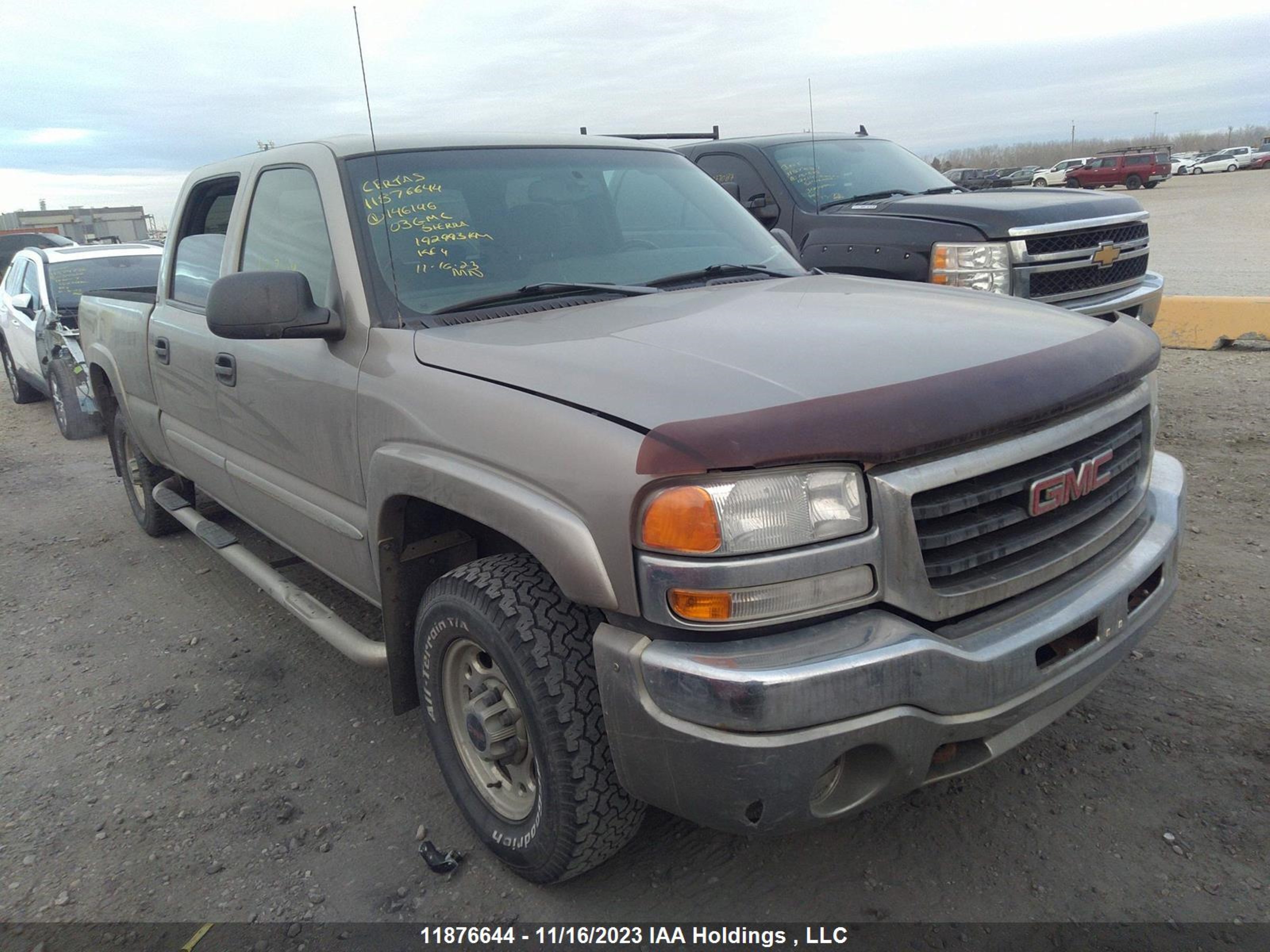 GMC SIERRA 2003 1gtgk13u13f146146