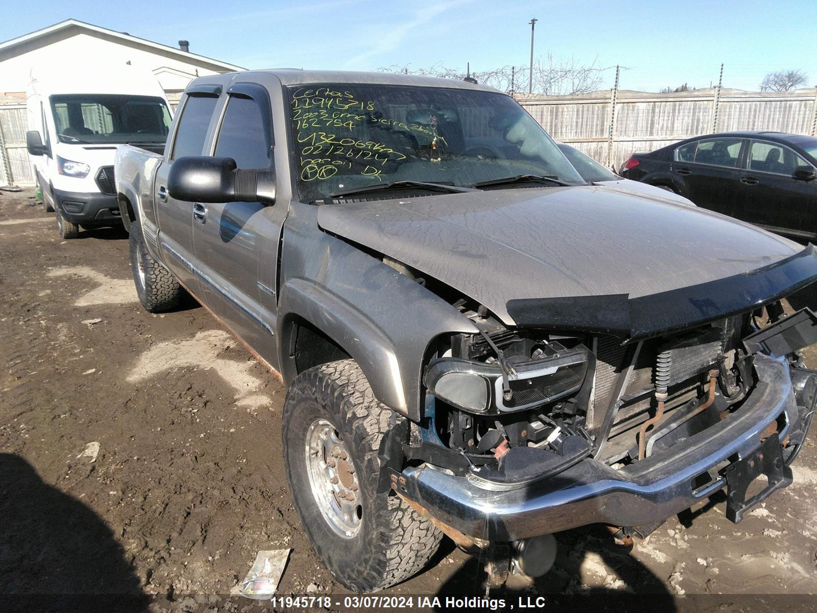 GMC SIERRA 2003 1gthk23143f162759