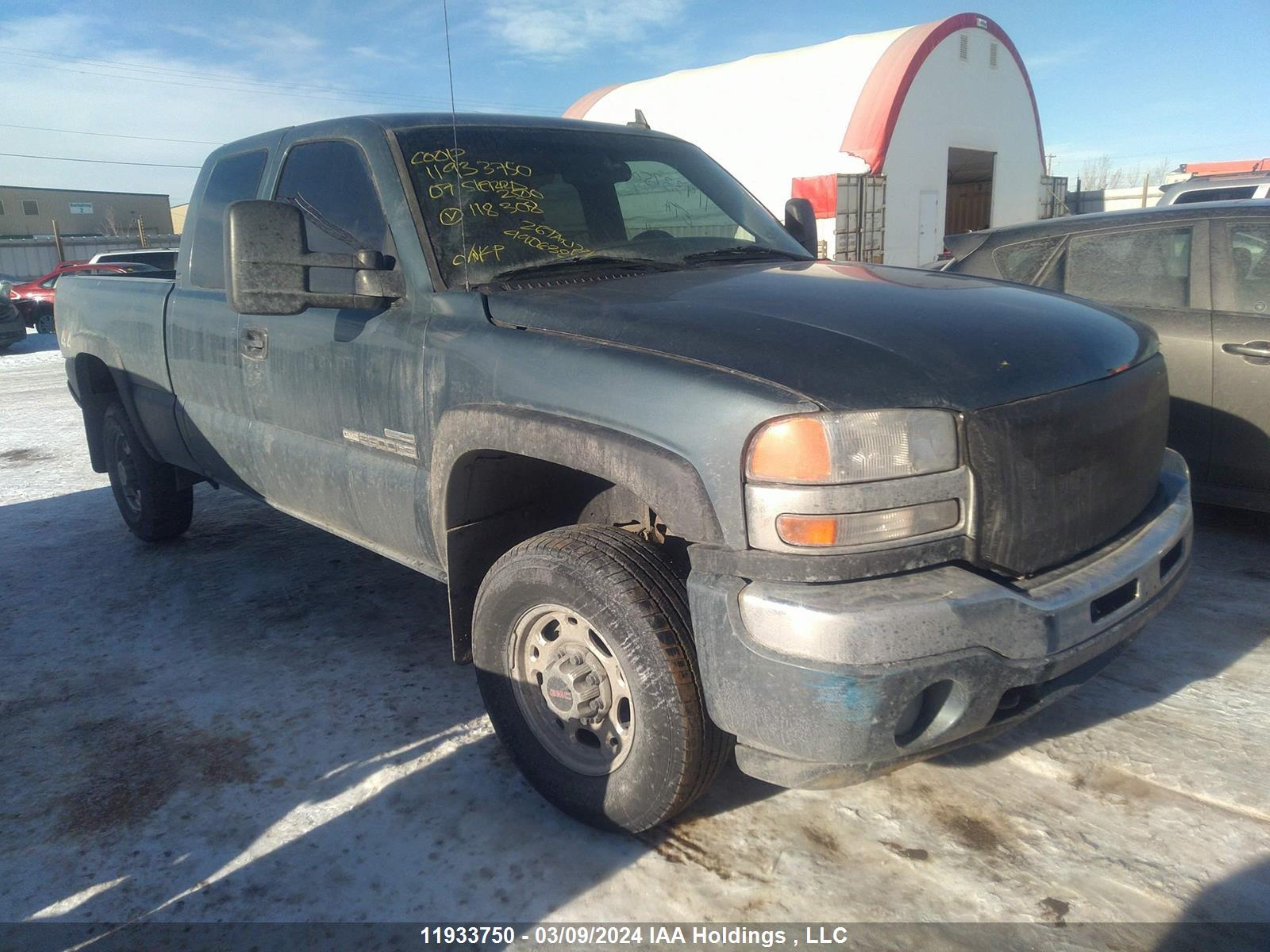 GMC SIERRA 2007 1gthk29d87e118308