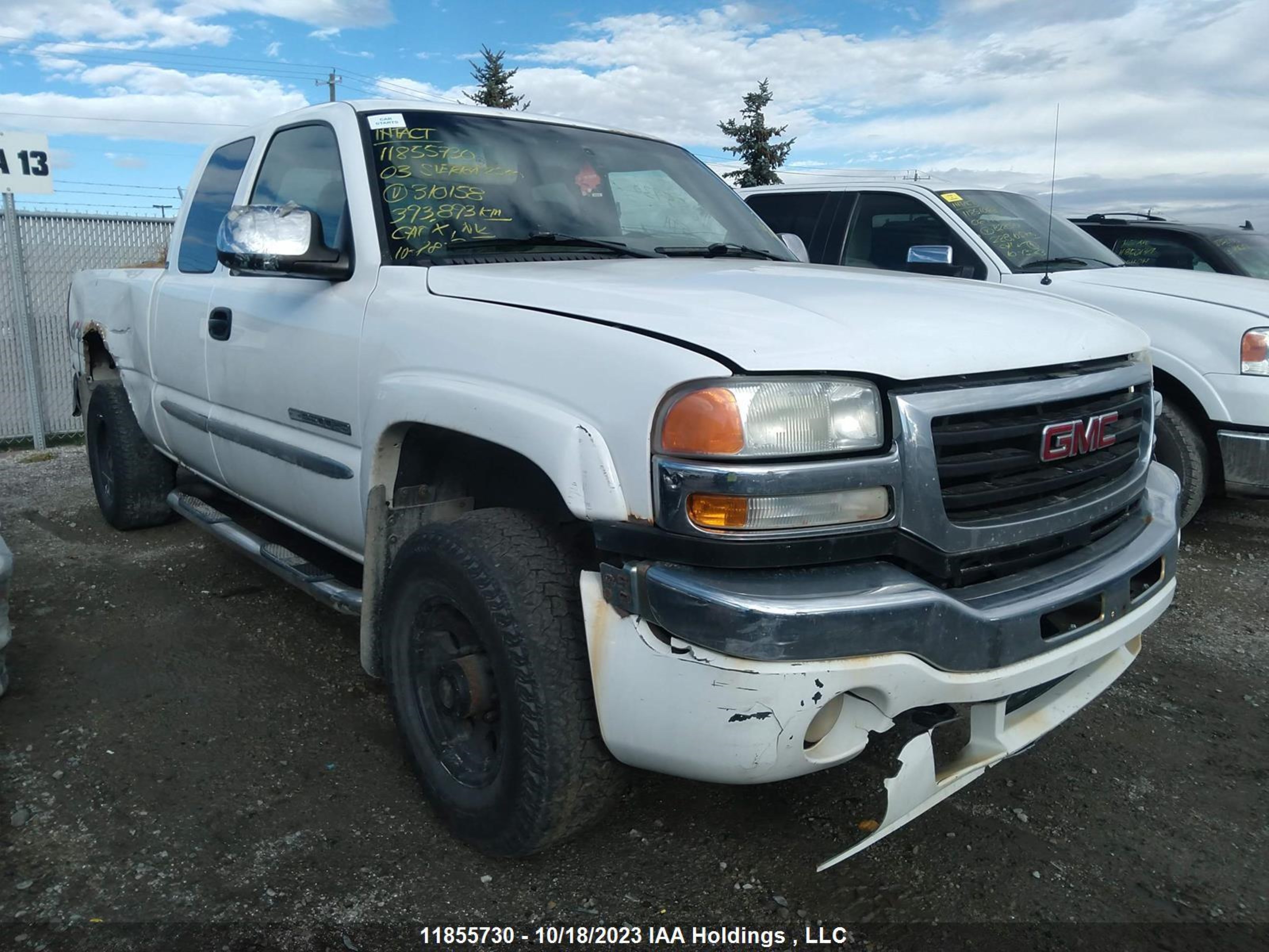 GMC SIERRA 2003 1gthk29u83e310158