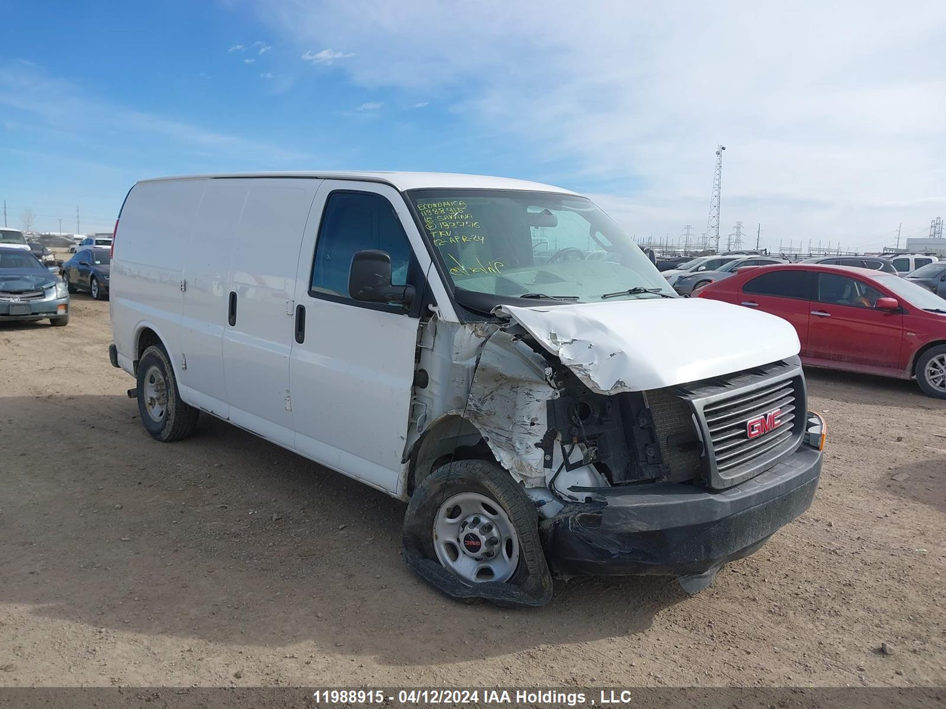 GMC SAVANA 2016 1gtw7aff9g1193776