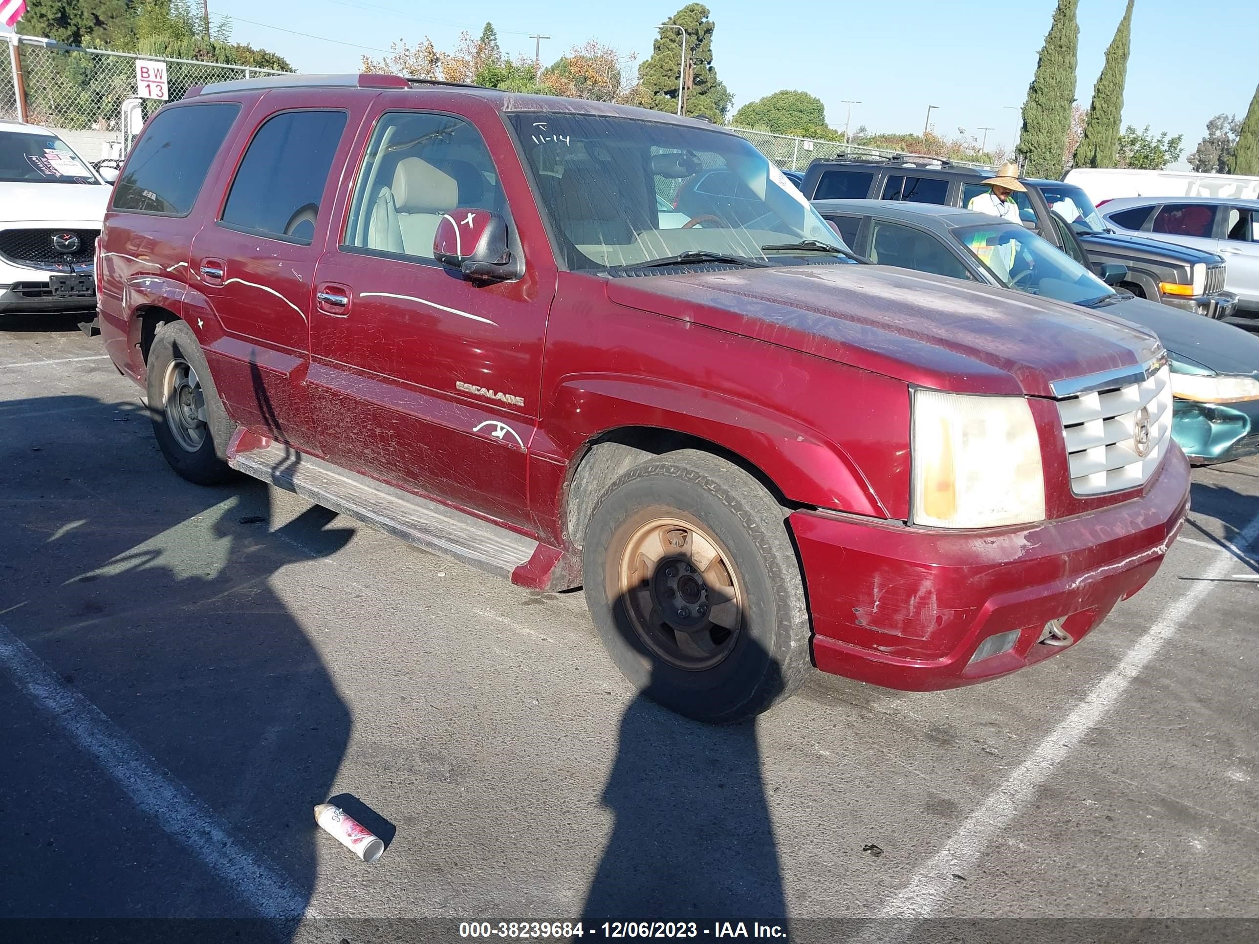 CADILLAC ESCALADE 2003 1gyek63n83r213704