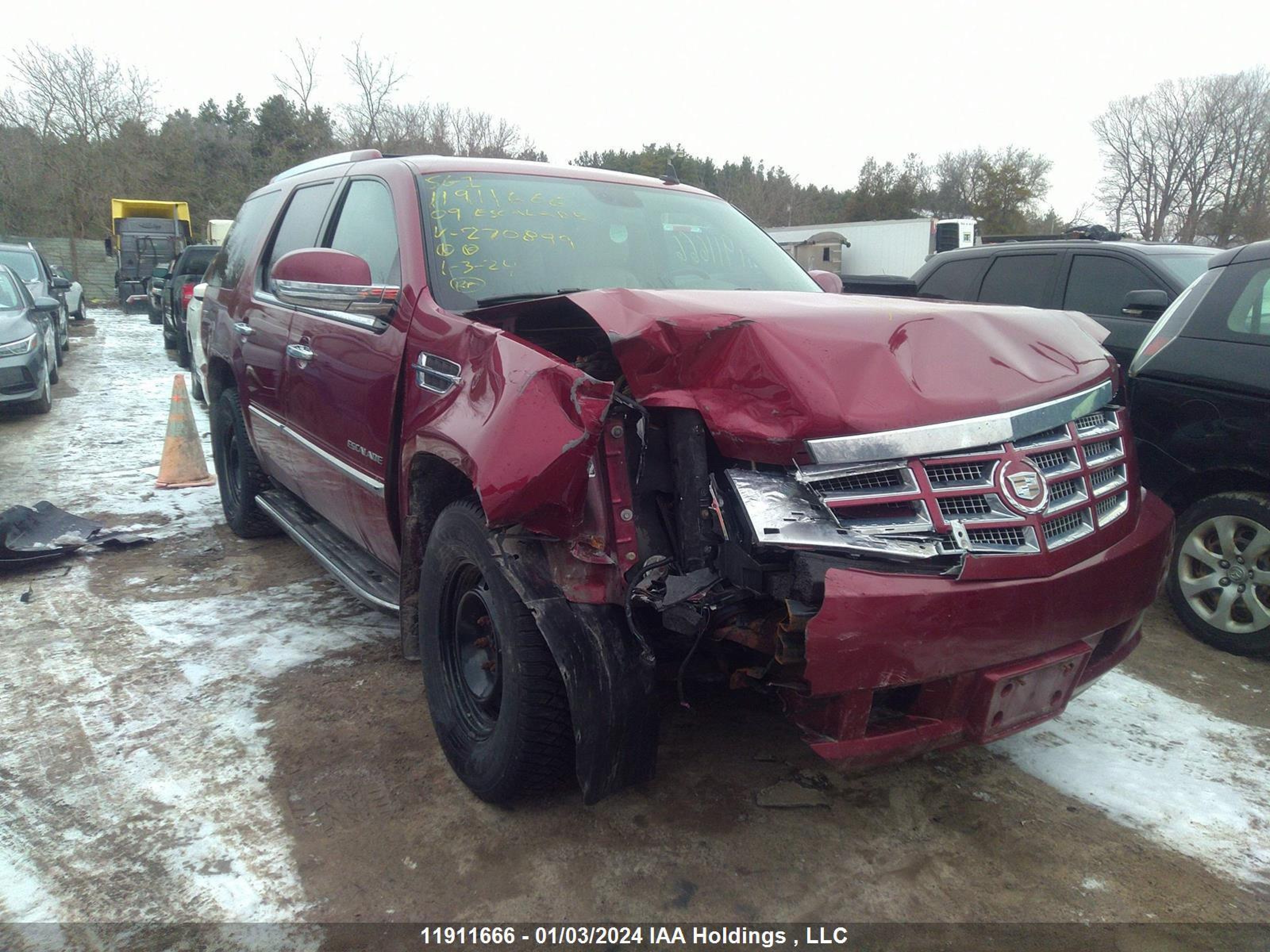 CADILLAC ESCALADE 2009 1gyfk232x9r270899