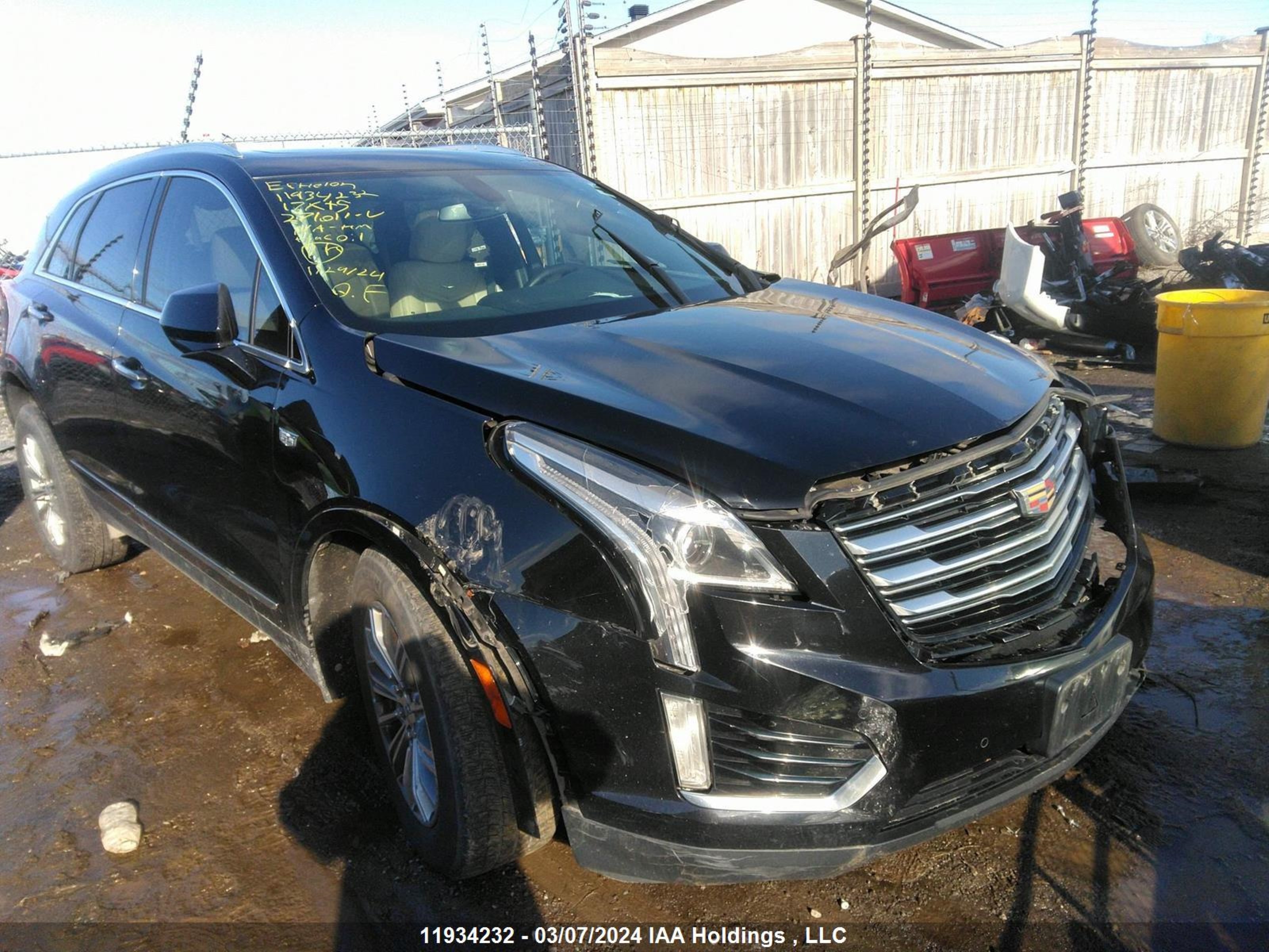 CADILLAC XT5 2017 1gyknbrs4hz271011