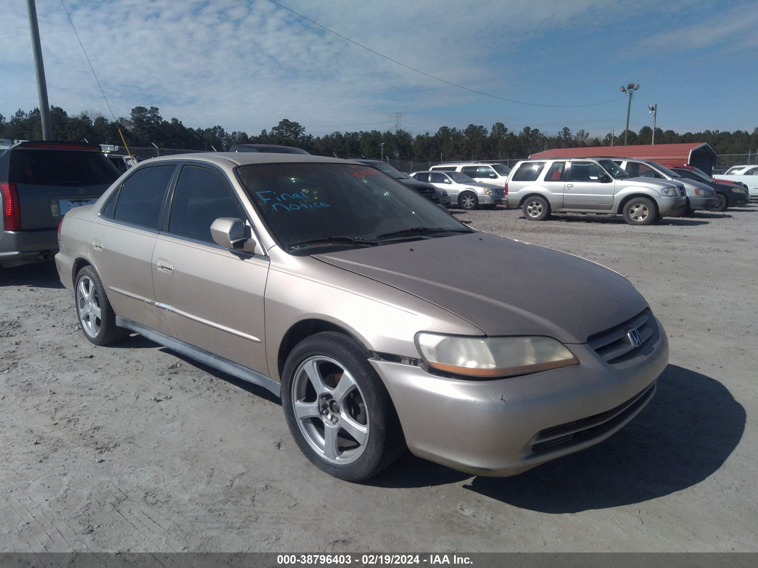 HONDA ACCORD 2001 1hgcg16451a010187