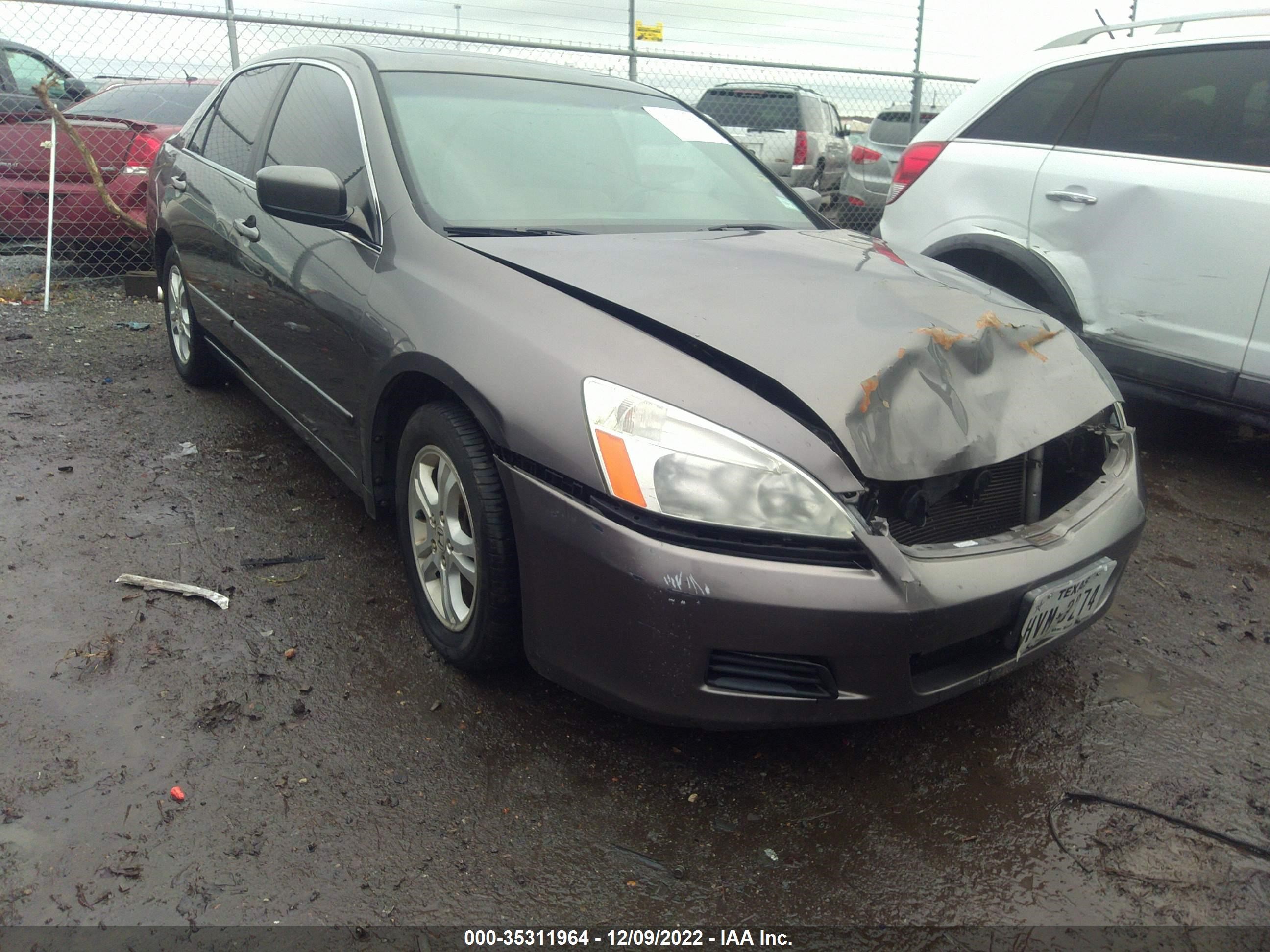 HONDA ACCORD 2007 1hgcm567x7a215636