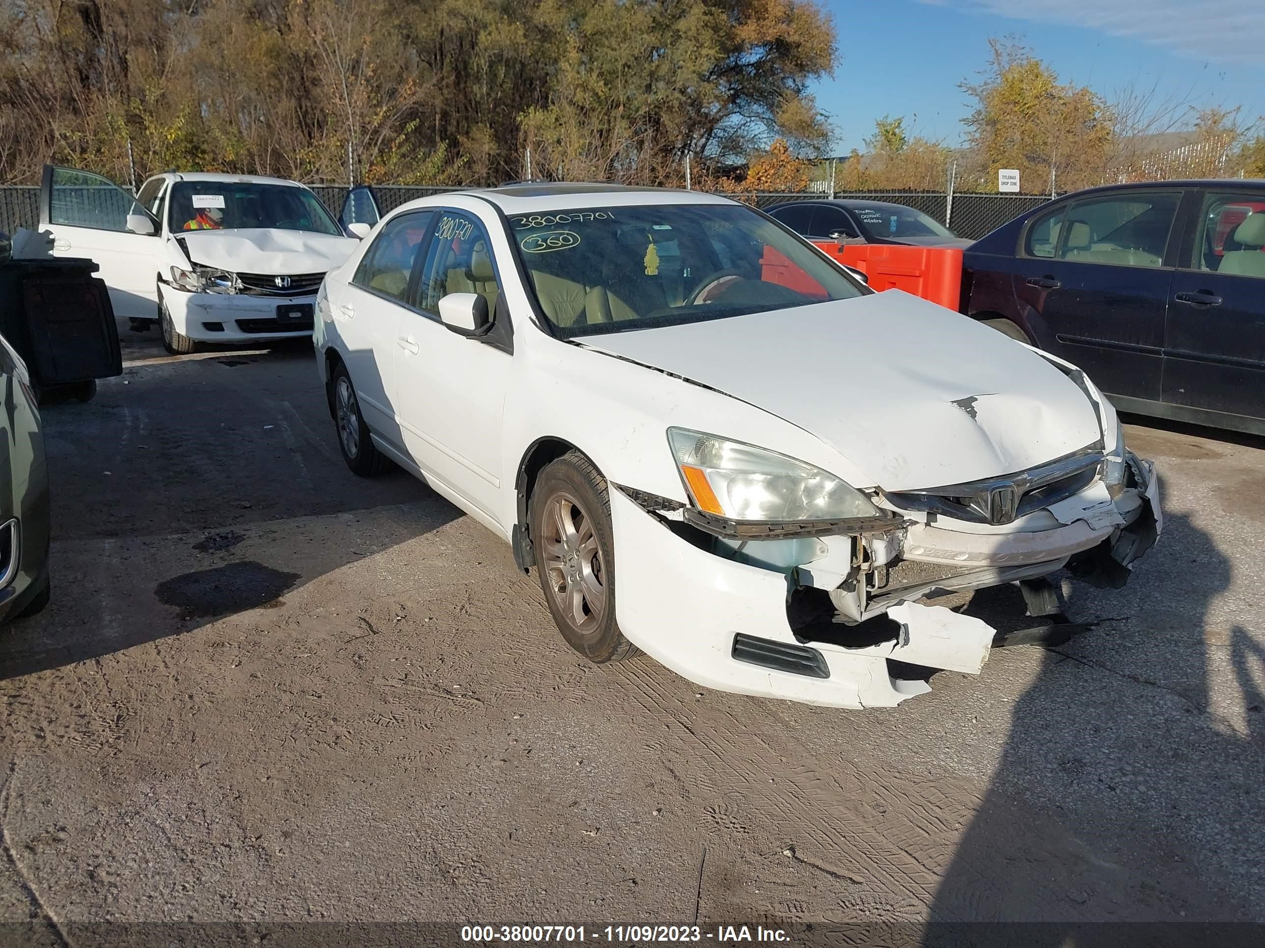 HONDA ACCORD 2007 1hgcm568x7a077430