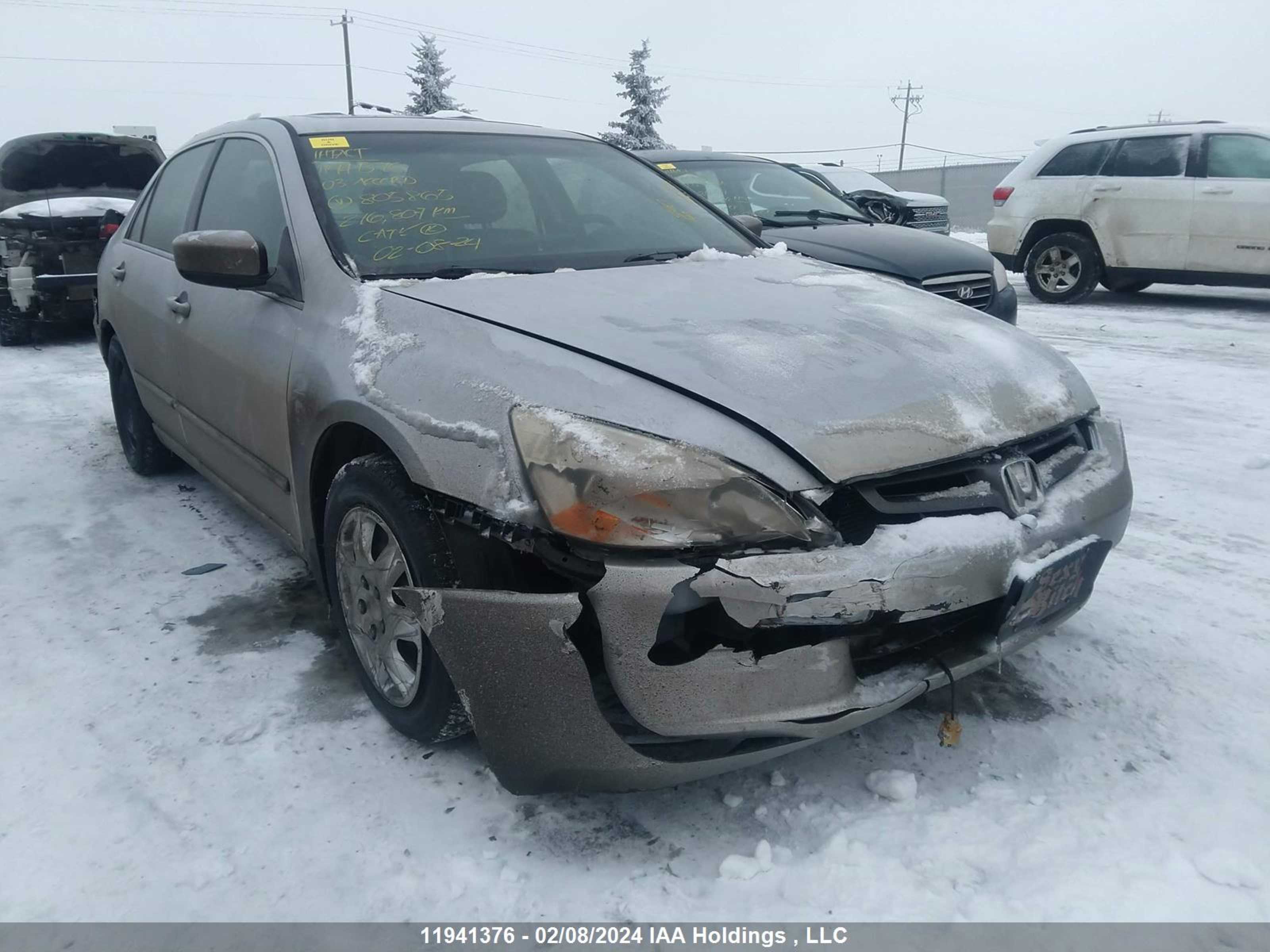 HONDA ACCORD 2003 1hgcm66493a805865