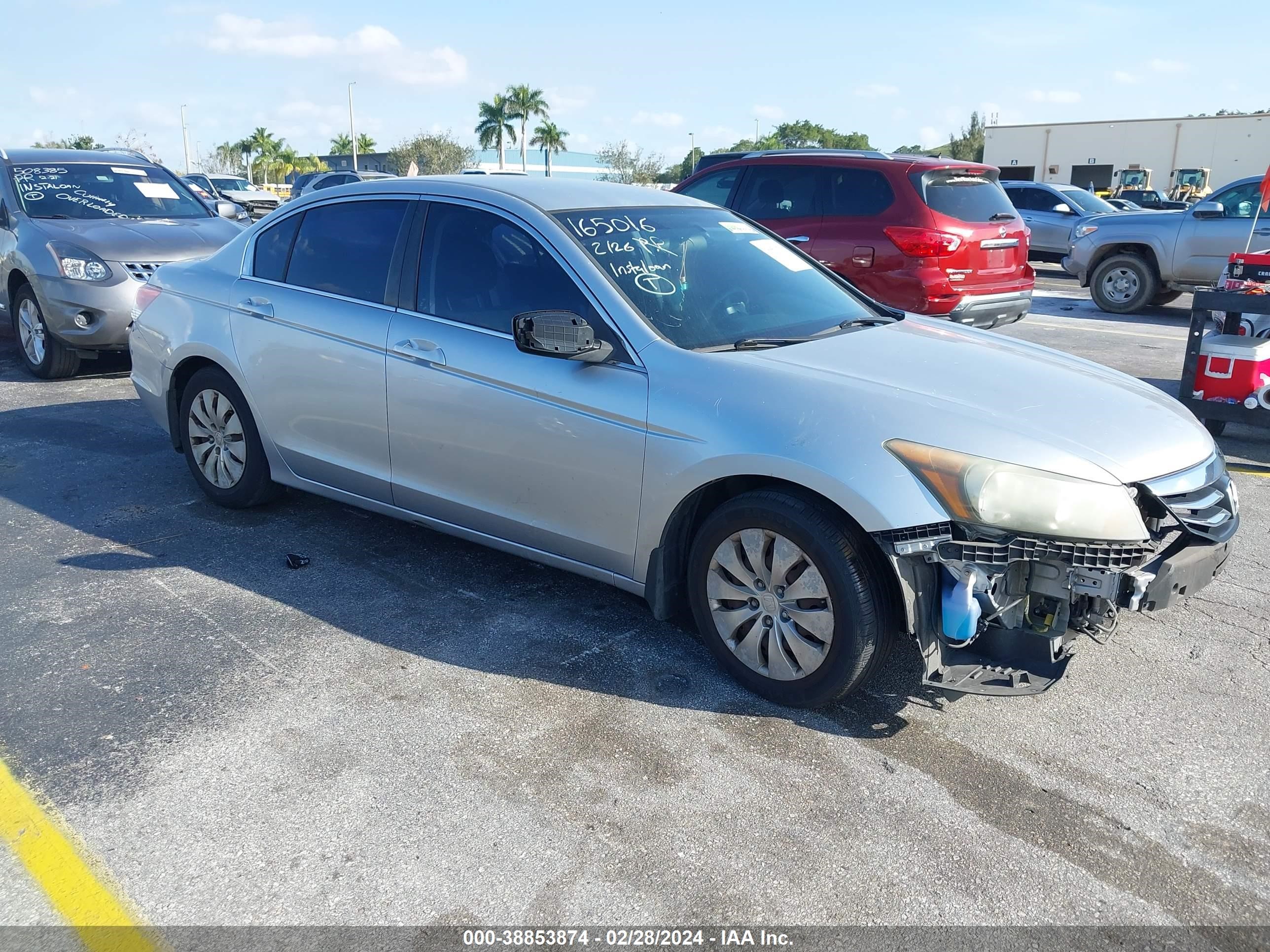 HONDA ACCORD 2012 1hgcp2f37ca165016