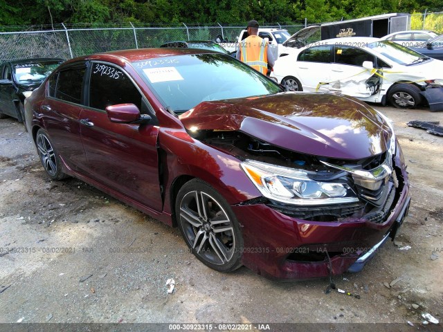 HONDA ACCORD SEDAN 2016 1hgcr2f51ga128559