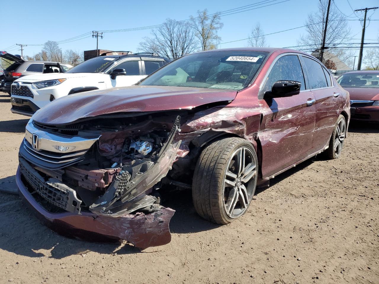 HONDA ACCORD 2017 1hgcr2f51ha107597