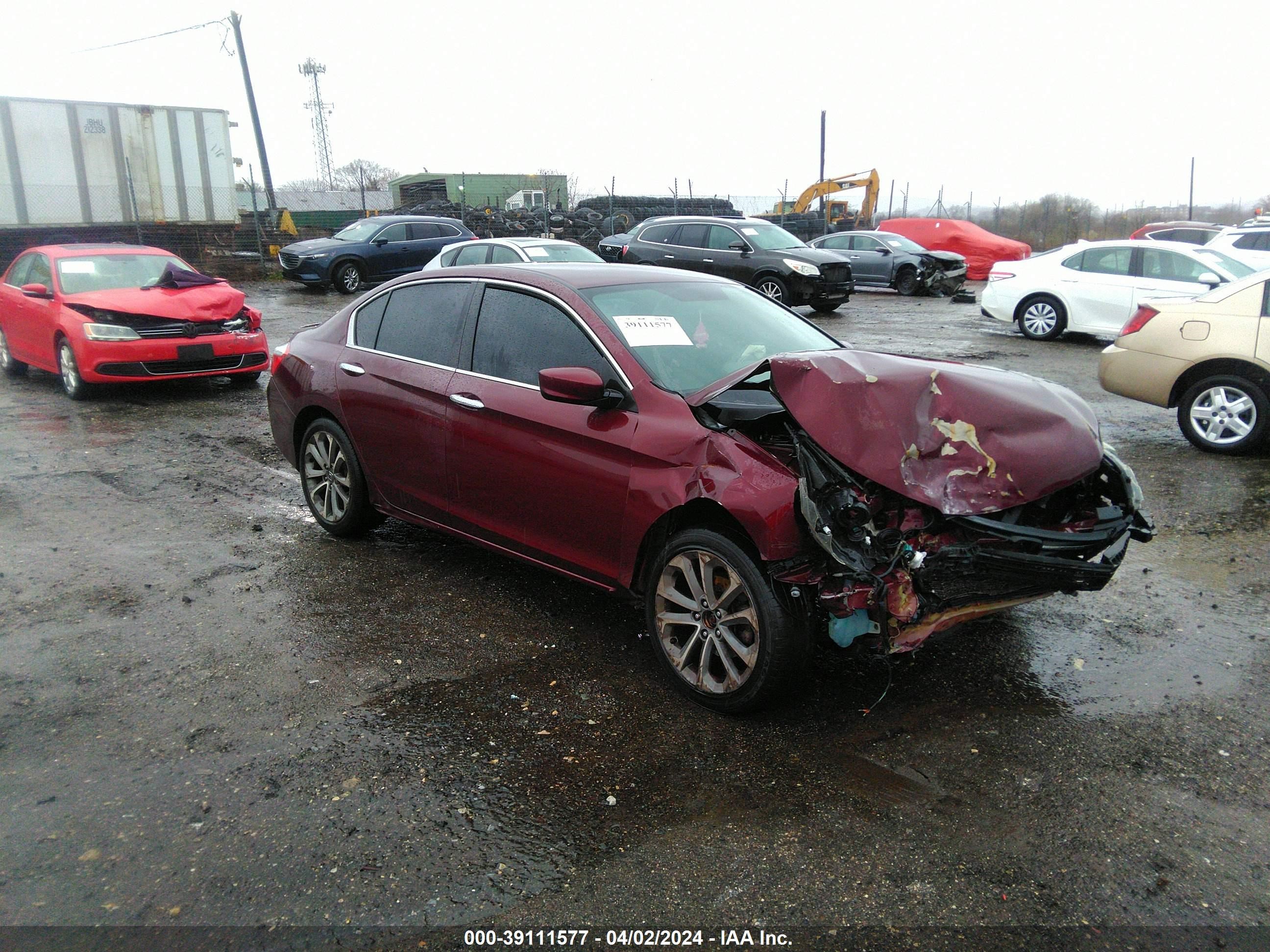 HONDA ACCORD 2014 1hgcr2f53ea242558