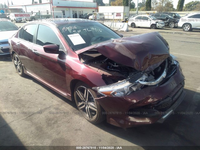 HONDA ACCORD SEDAN 2016 1hgcr2f56ga179555