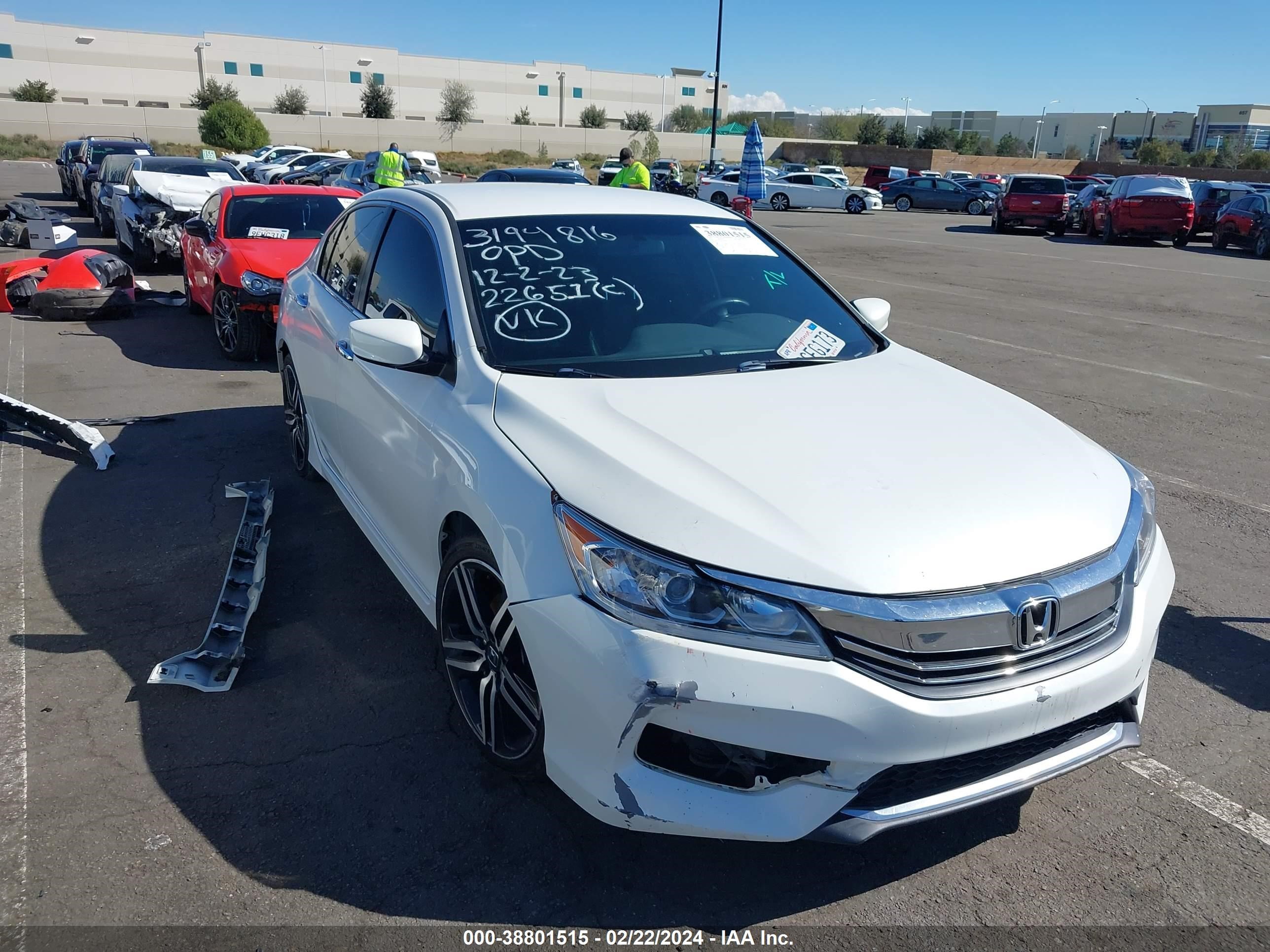 HONDA ACCORD 2016 1hgcr2f58ga186264