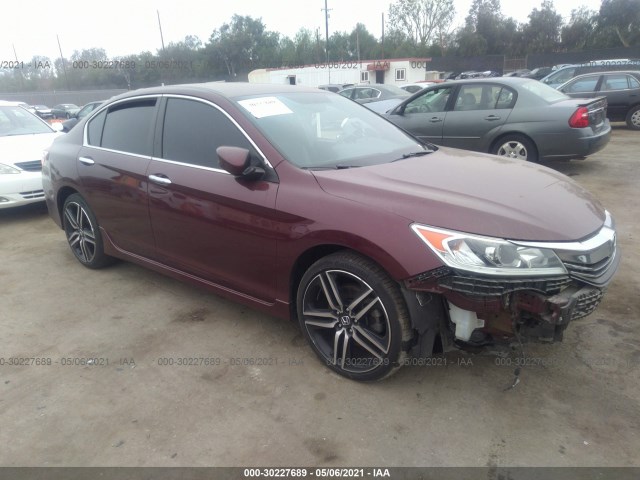 HONDA ACCORD SEDAN 2017 1hgcr2f58ha178408