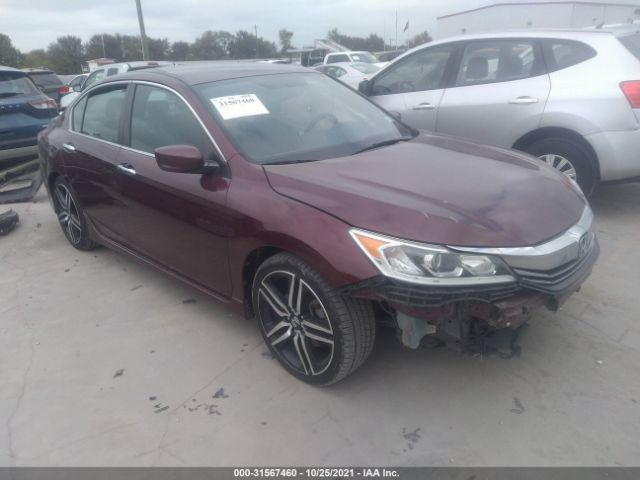 HONDA ACCORD SEDAN 2016 1hgcr2f59ga020187