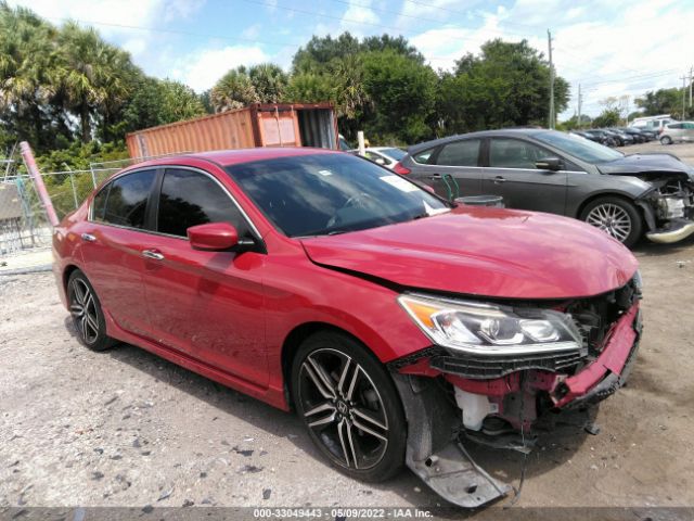 HONDA ACCORD SEDAN 2016 1hgcr2f5xga125594