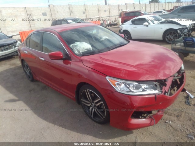 HONDA ACCORD SEDAN 2016 1hgcr2f5xga219121