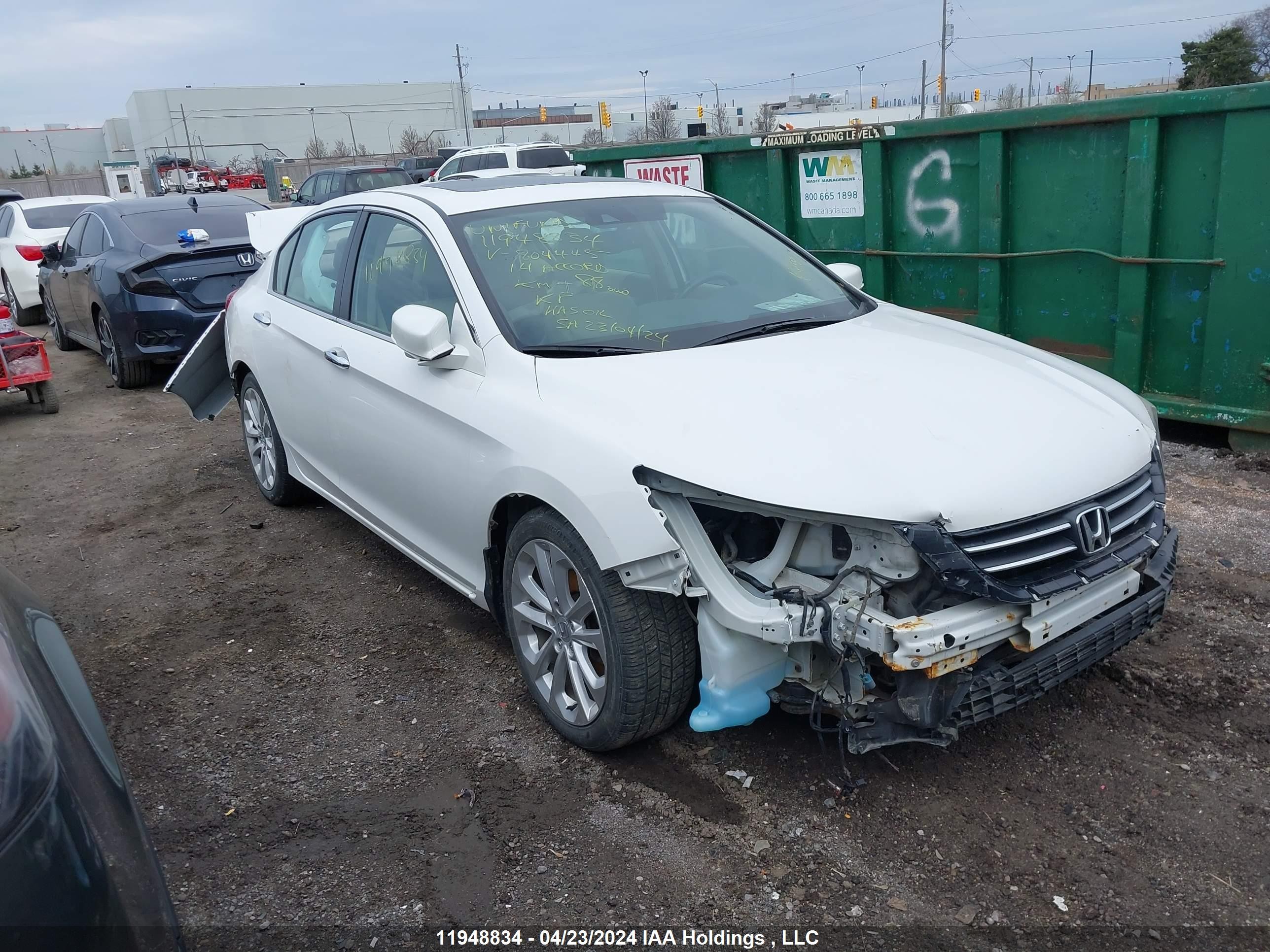 HONDA ACCORD 2014 1hgcr2f93ea804445